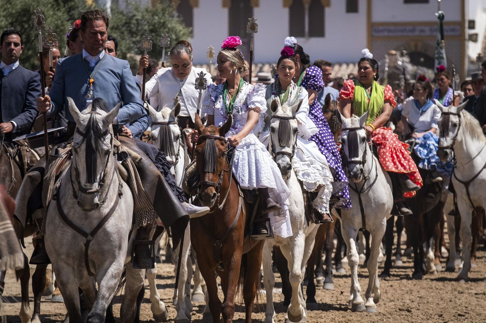 Foto de archivo de la peregrinación de la Hermandad de Triana