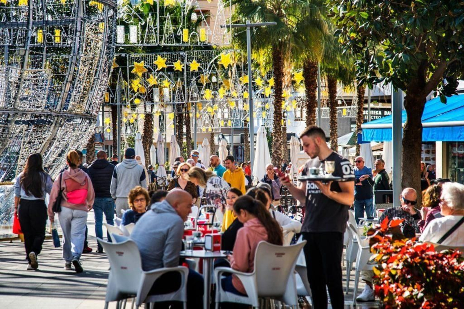 Una terraza de hostelería en Torremolinos.