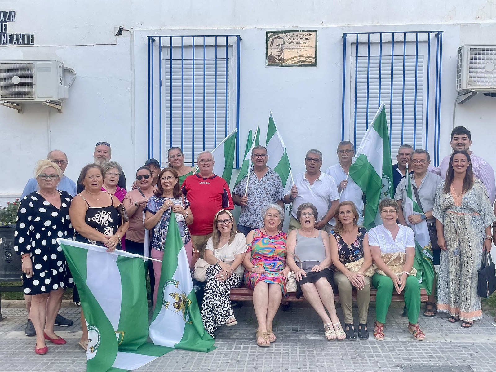 Homenaje a Blas Infante en la plaza que lleva su nombre en Puerto Real Homenaje a Blas Infante en la plaza que lleva su nombre en Puerto Real