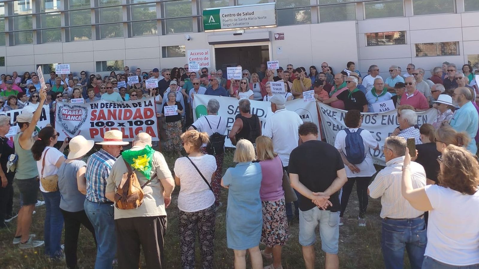 Una imagen de la movilizaciónn de la Marea Blanca, el pasado lunes.