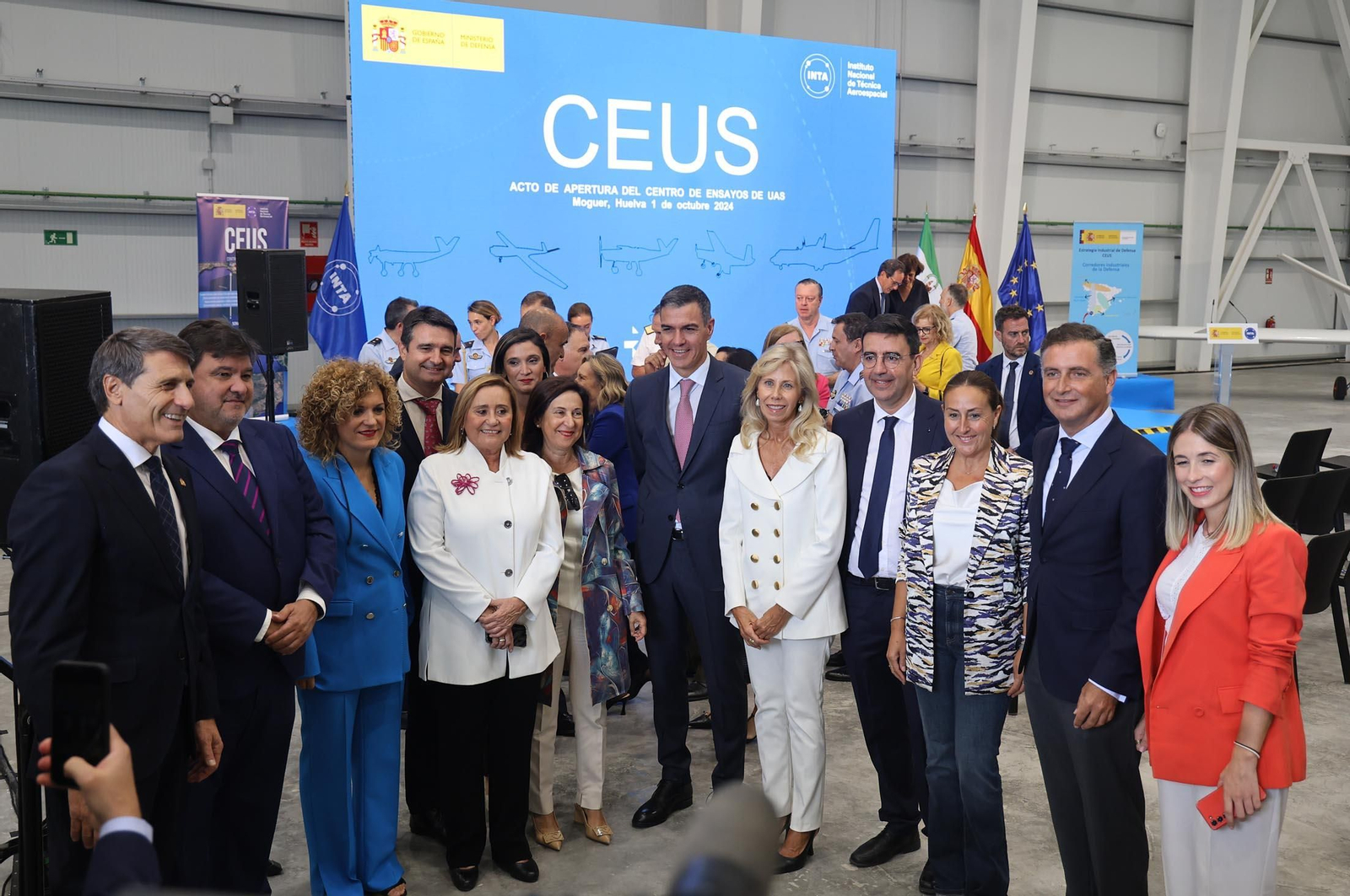 Imágenes de la inauguración del CEUS por Pedro Sánchez en Moguer