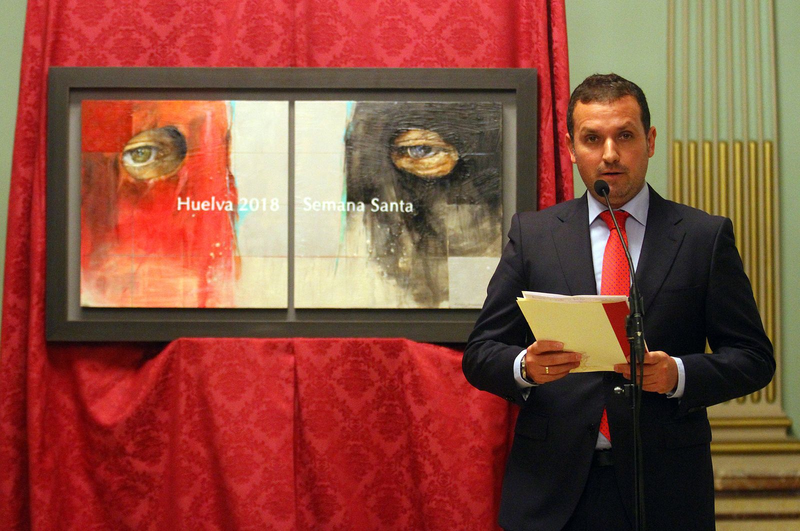 Imágenes de la presentación del cartel de la Semana Santa 2018