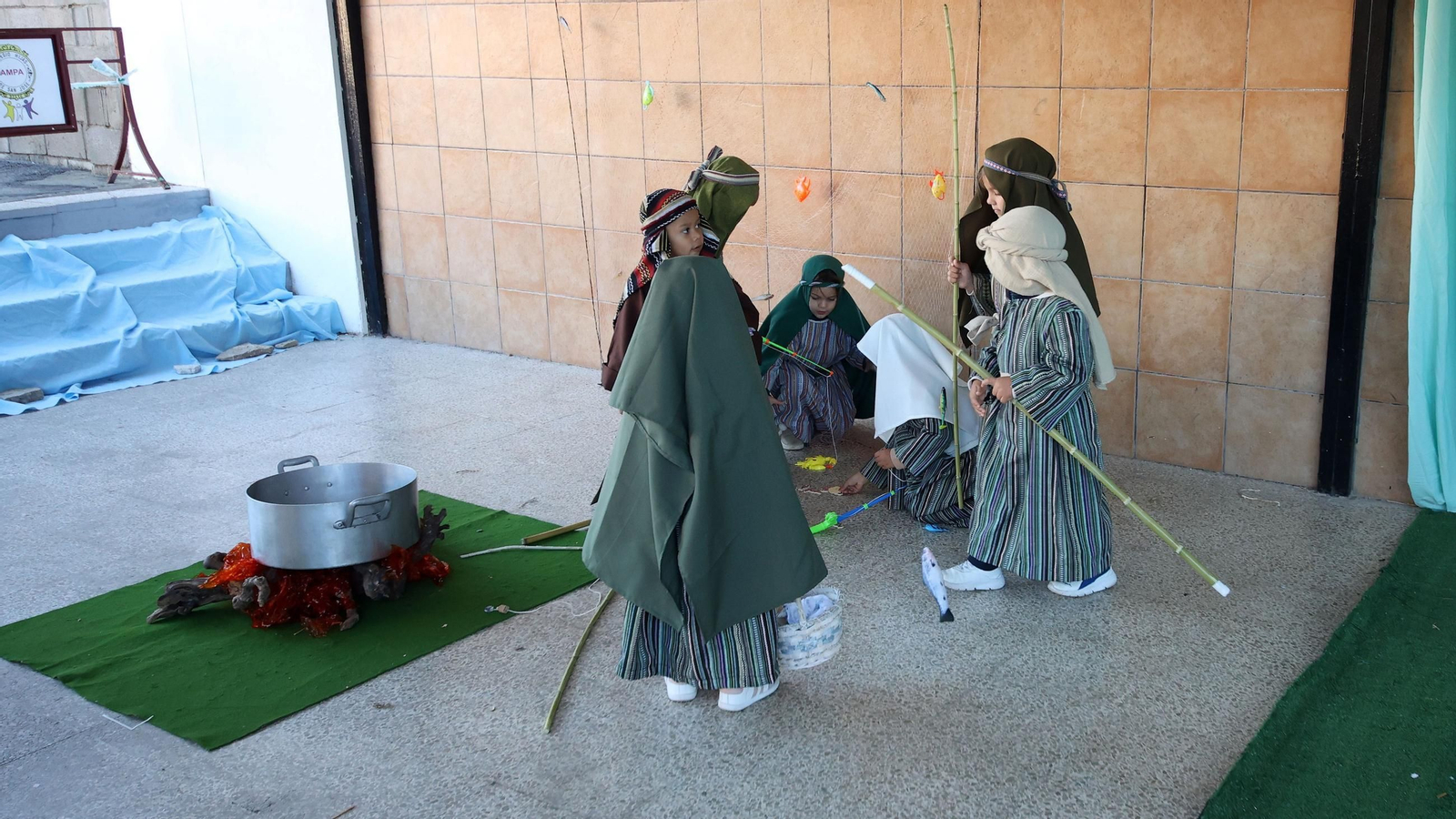 Belén viviente en el Colegio San José Fundación Xafer de Jerez