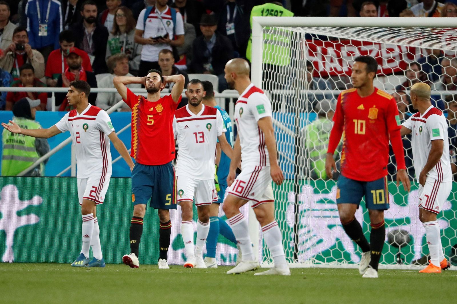 Las imágenes del España-Marruecos