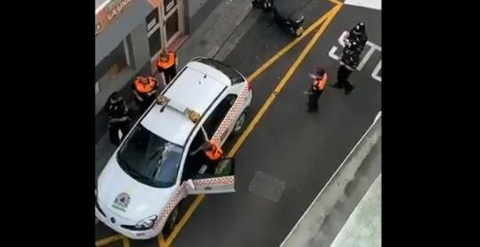 Incidente con un coche de Protección Civil en Gibraltar