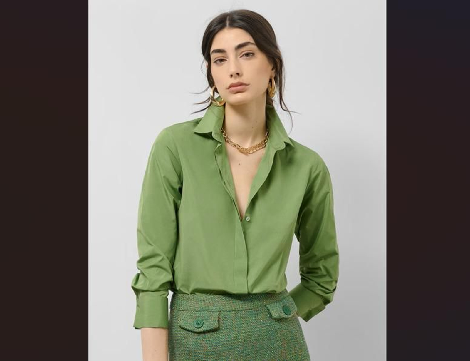 Camisa Verde Roberto Verino