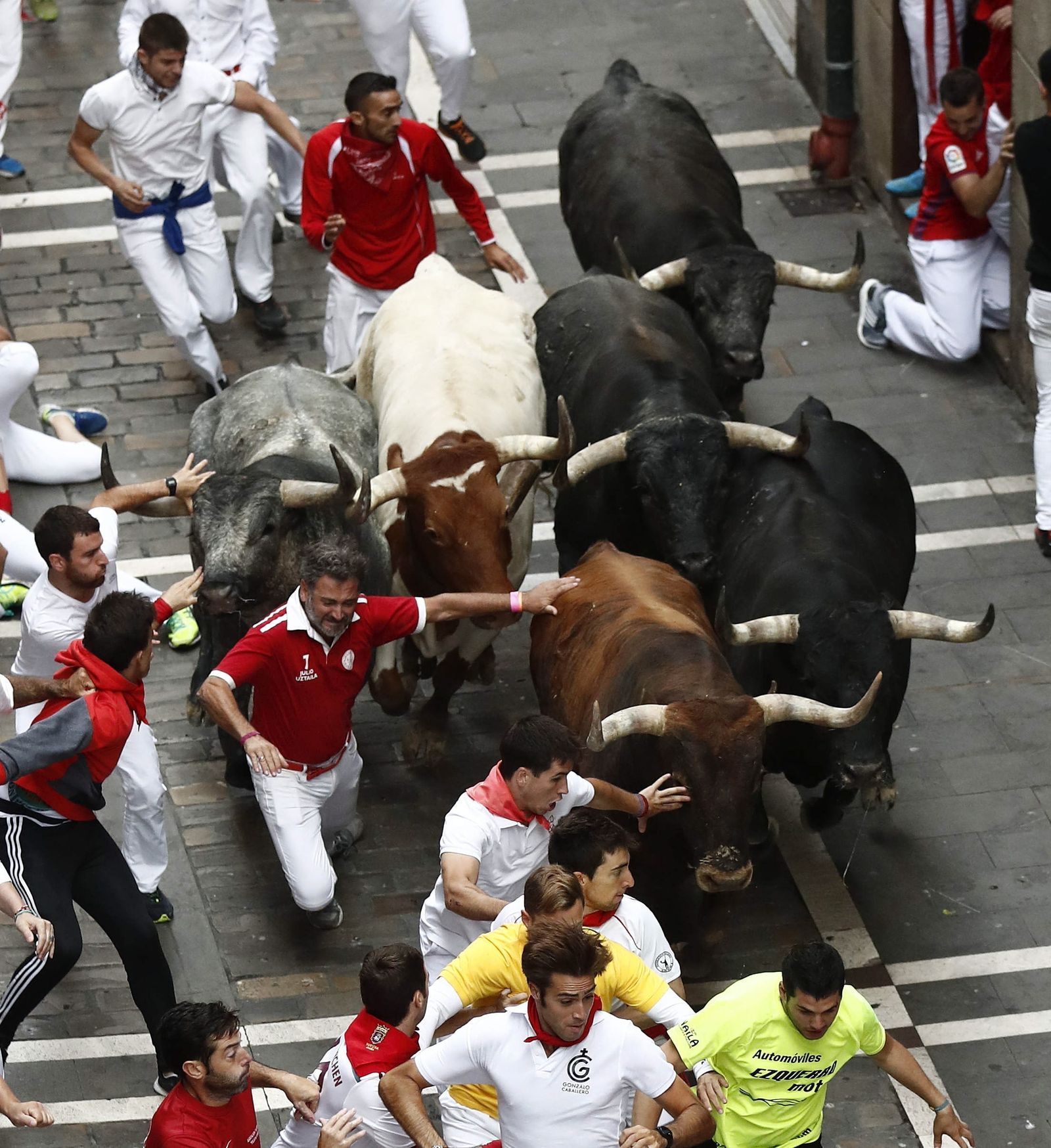 Las imágenes del último encierro de los sanfermines