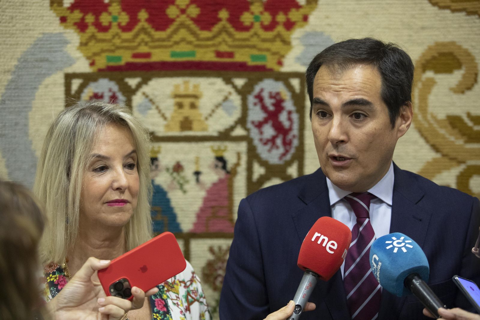 Atención a medios previa a la reunión de coordinación entre la fiscal superior, Ana Tárrago, y el consejero de Justicia, Jose Antonio Nieto