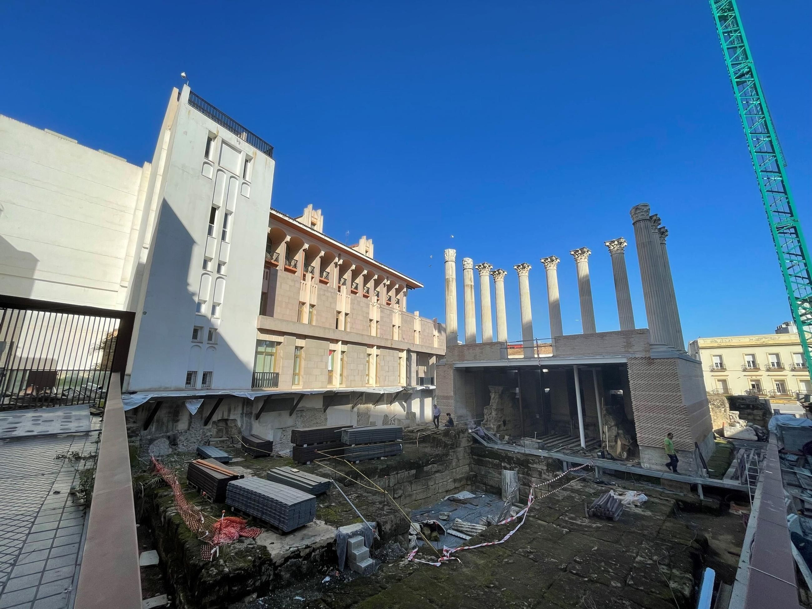Las obras del Templo Romano de Córdoba afrontan su recta final