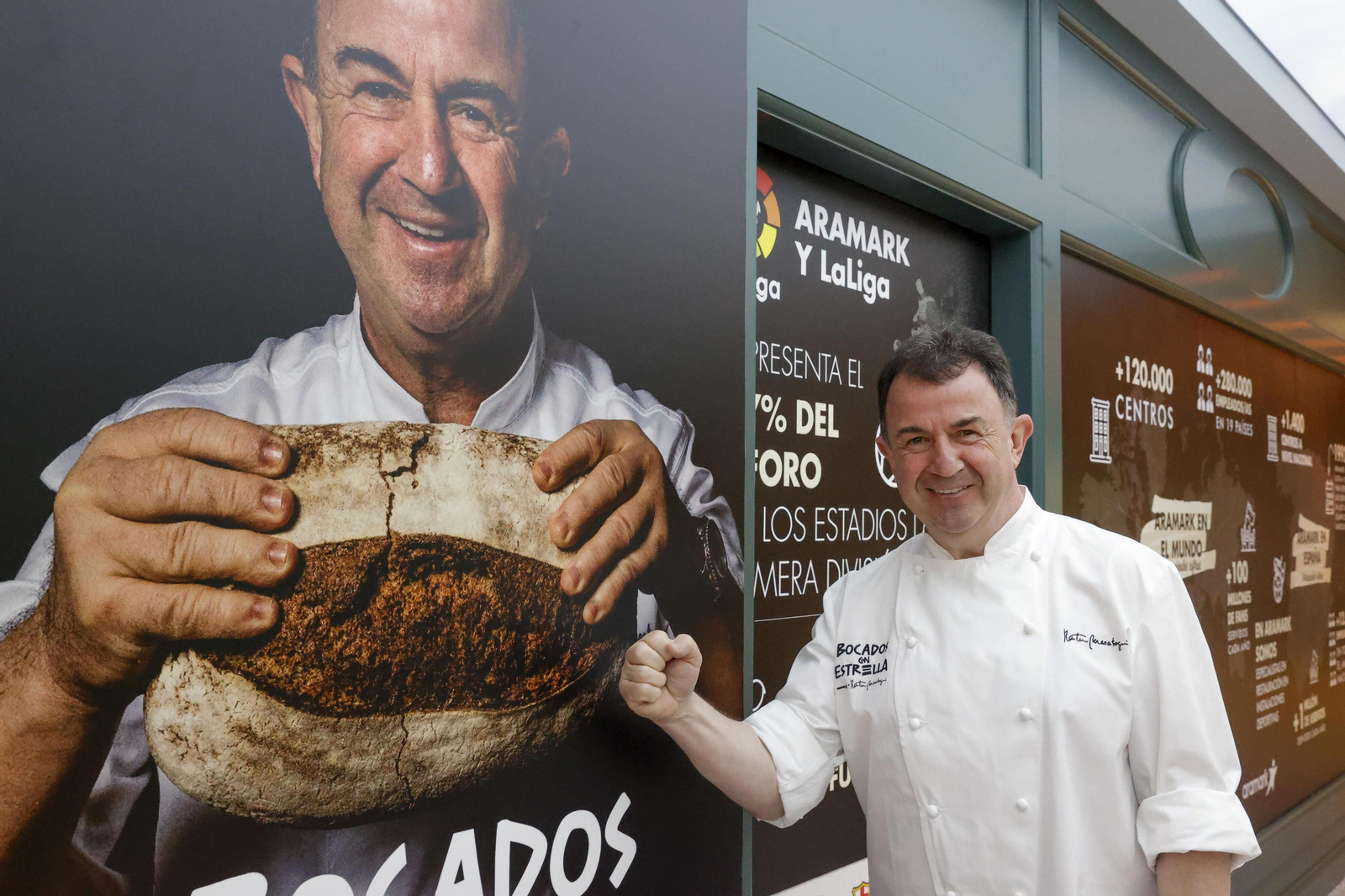 Martin Berasategui, en la presentación de su propuesta 'Bocados con estrella'.