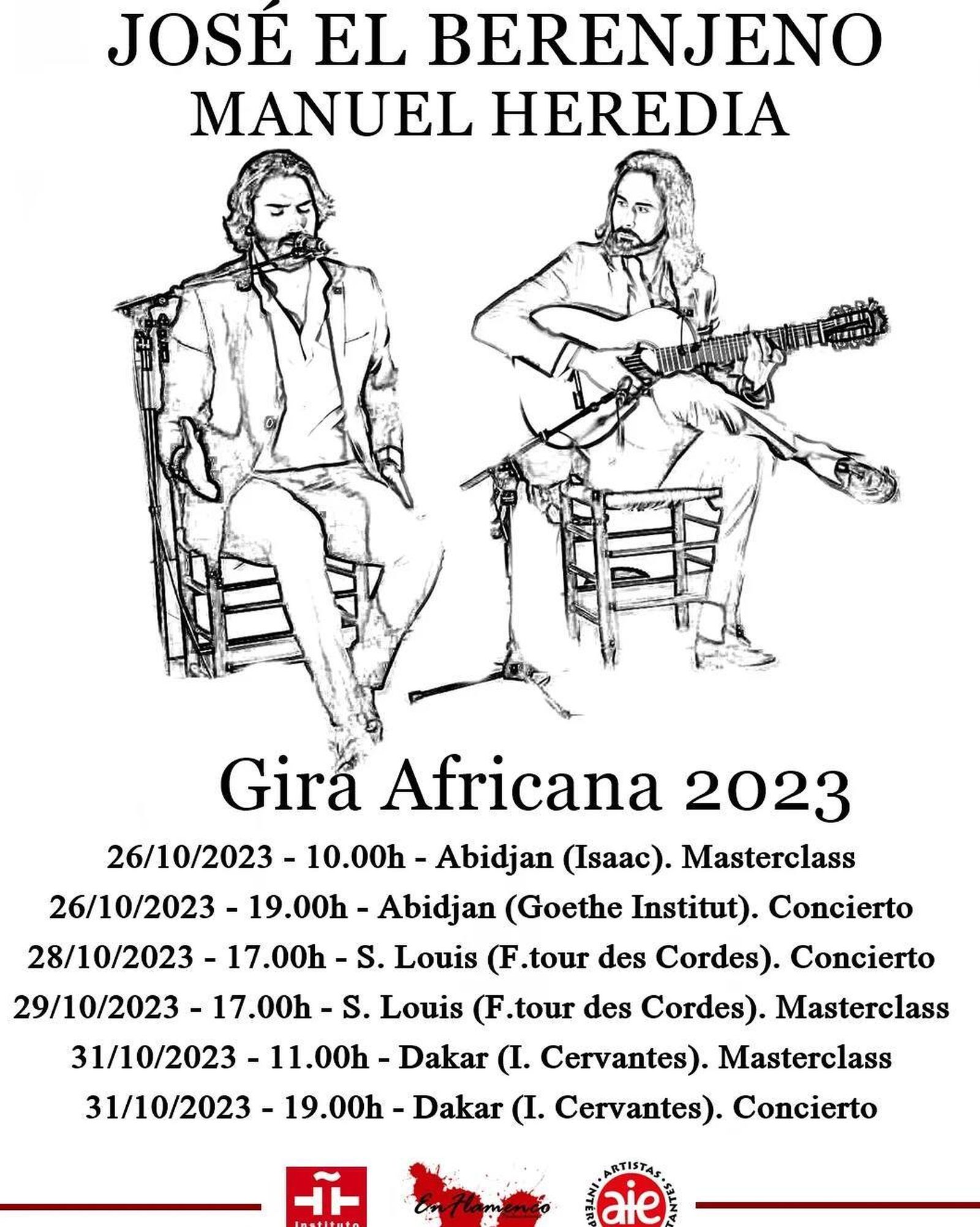 Cartel de la gira que realizarán ambos artistas.