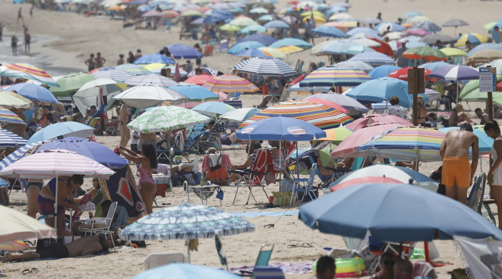 Fotos de un sábado en la playa de Getares de Algeciras