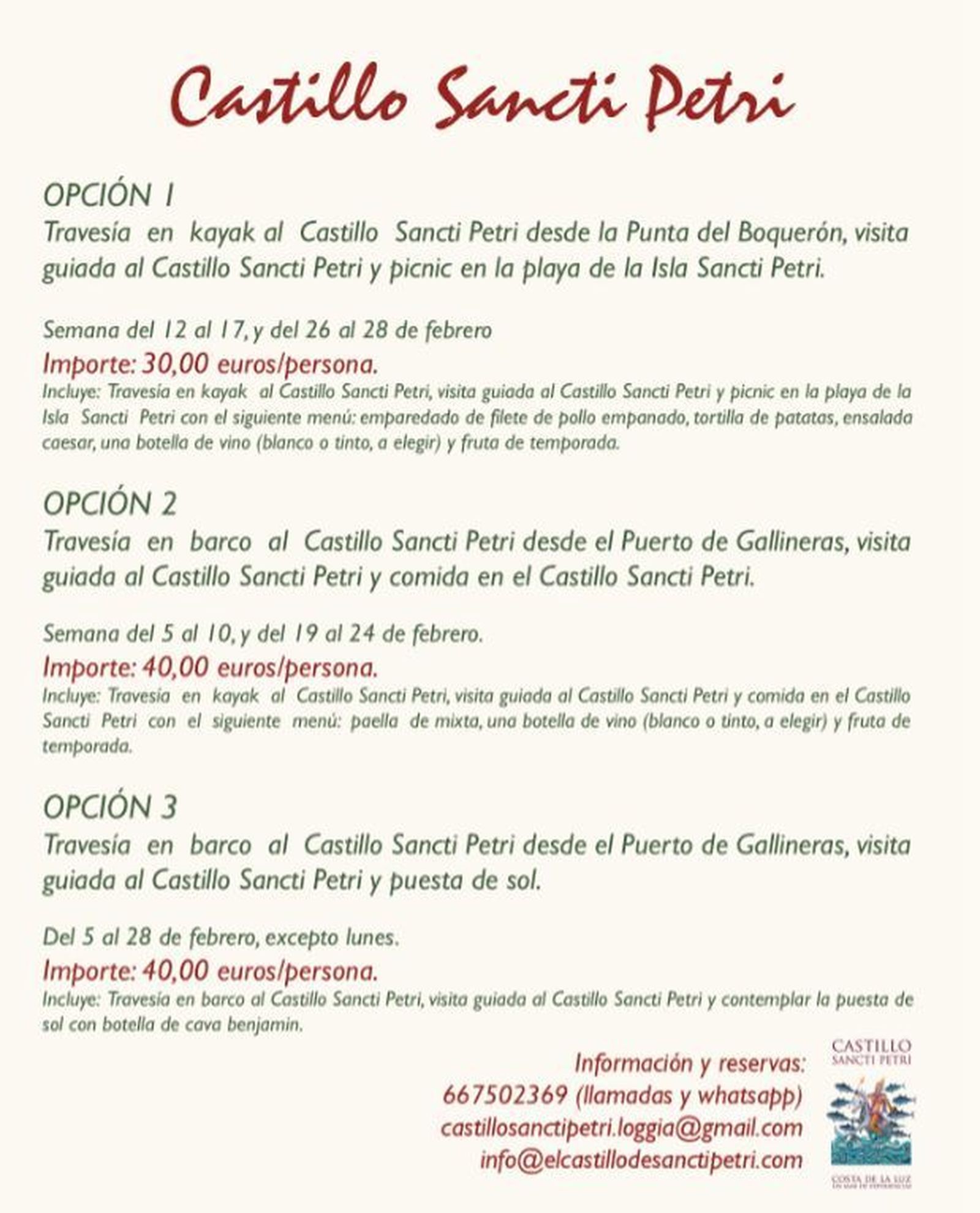 El Mes del Amor en el Castillo de Sancti Petri