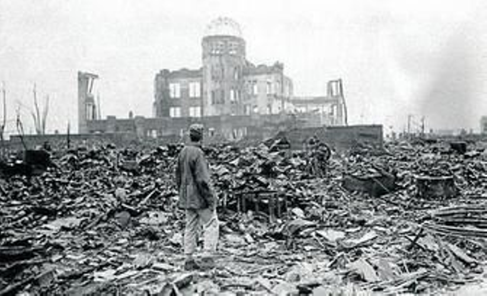 Vista de Hiroshima en 1945 poco después de la bomba.