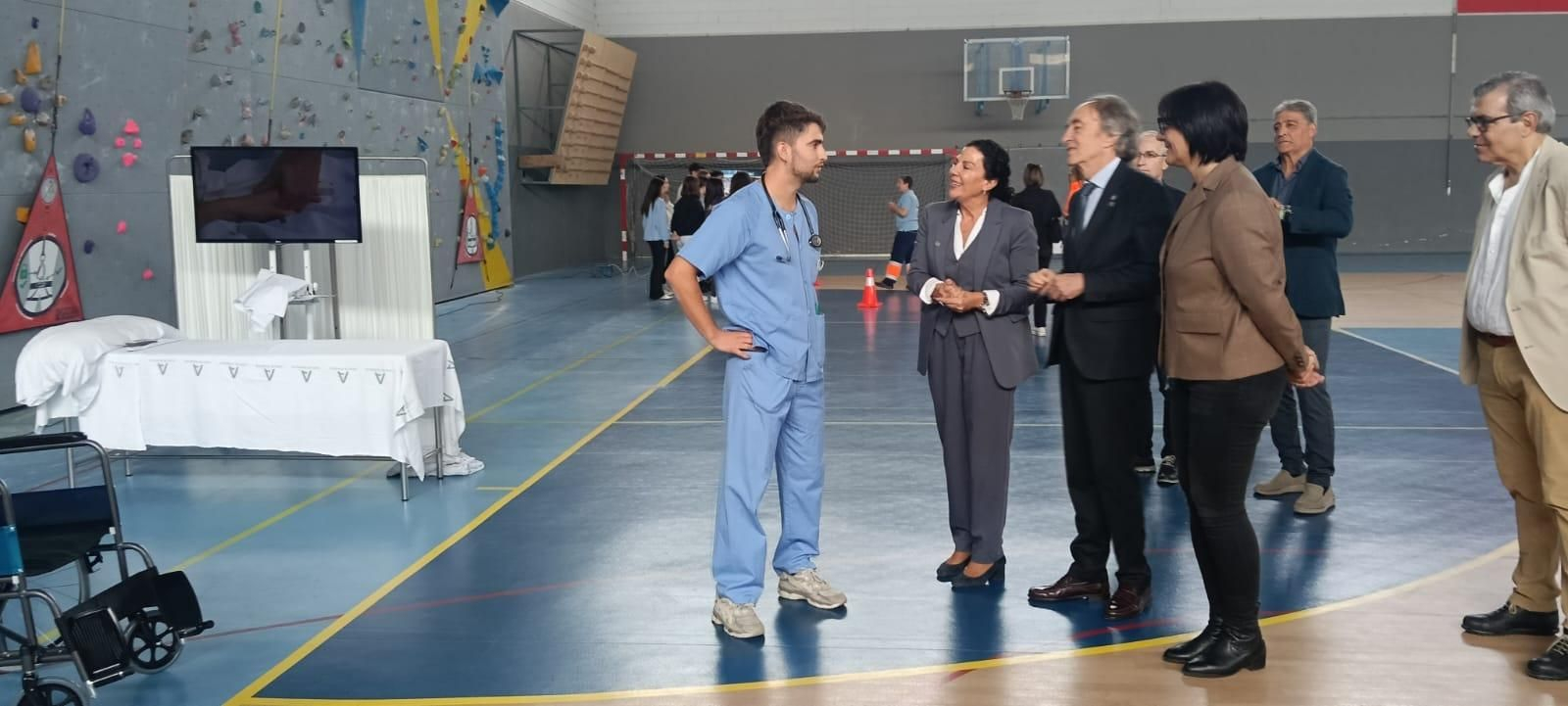 Visita al IES Pedro Jiménez Montoya con motivo de la jornada de concienciación