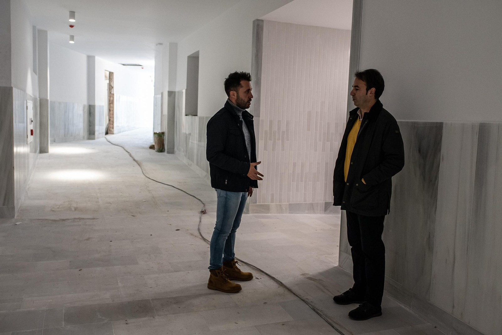 Una visita a las obras del IES La Rábida, en imágenes