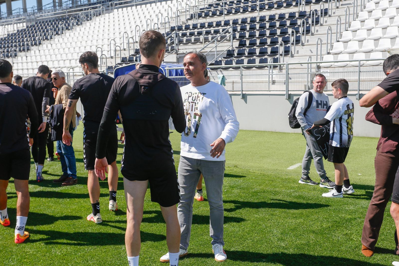 Las fotos del entrenamiento de la Balona previo al partido con el Cádiz Mirandilla, con Andrés Roldán presente