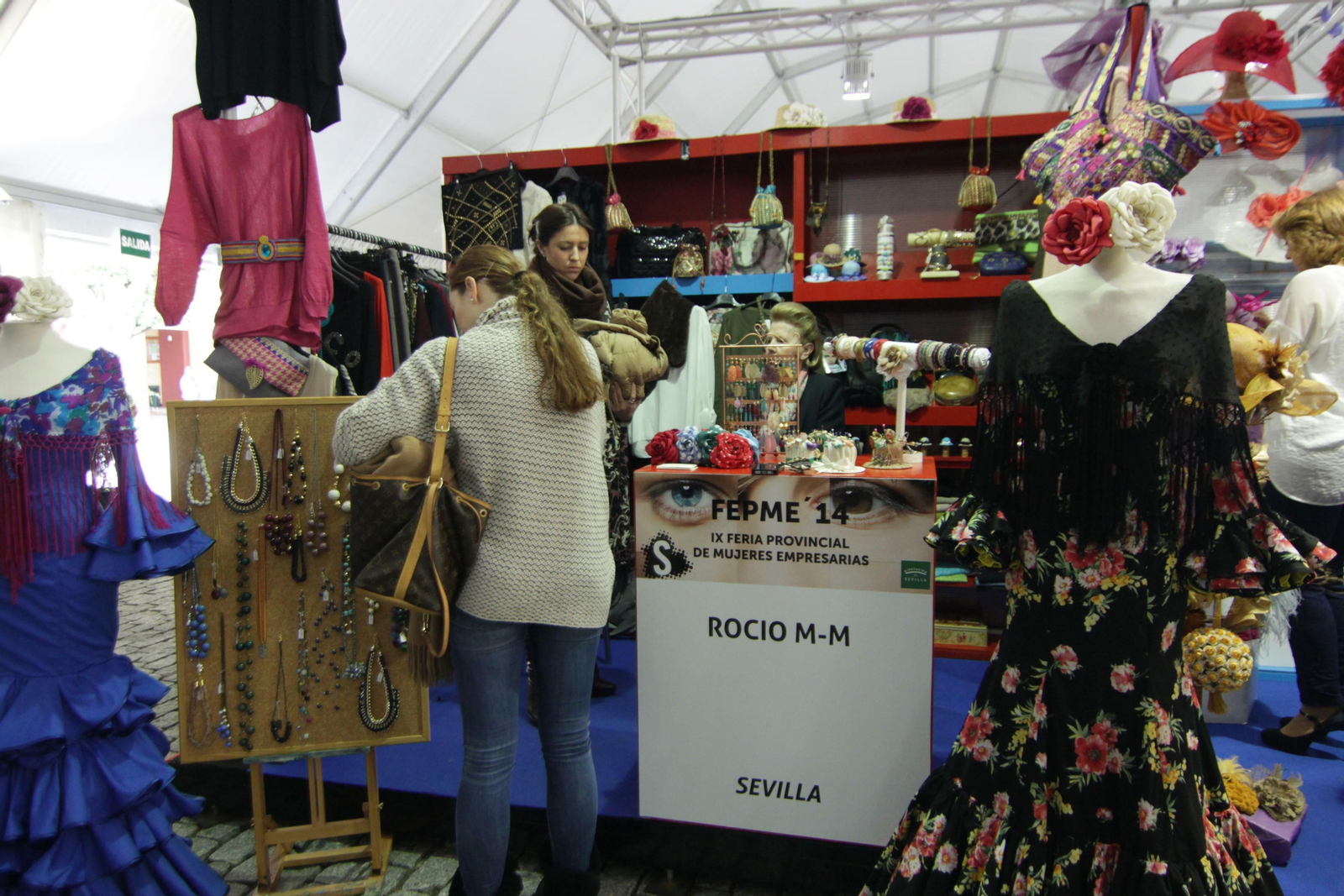 Feria de mujeres empresarias celebrada en la Diputación de Sevilla.