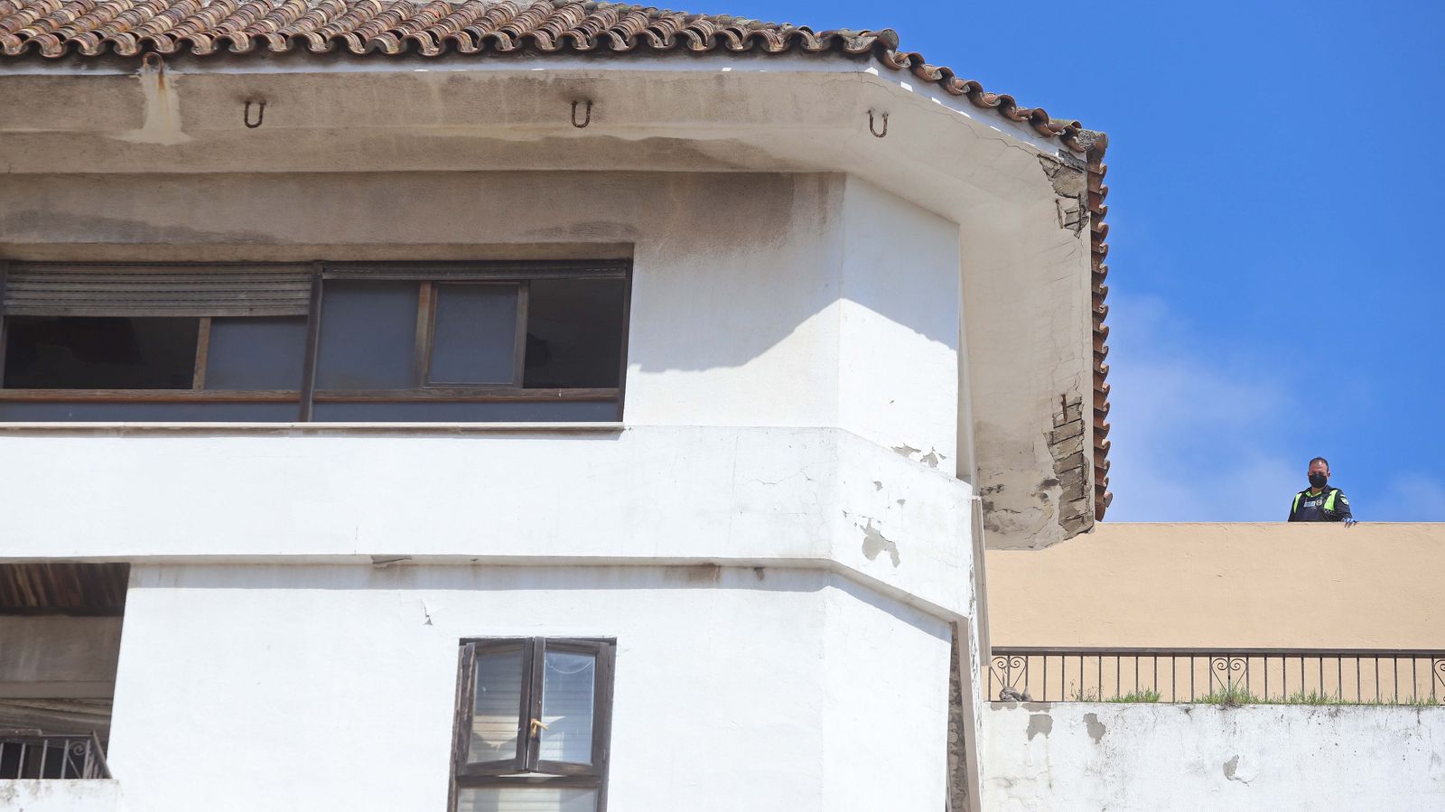 Desalojo del edificio La Escalinata