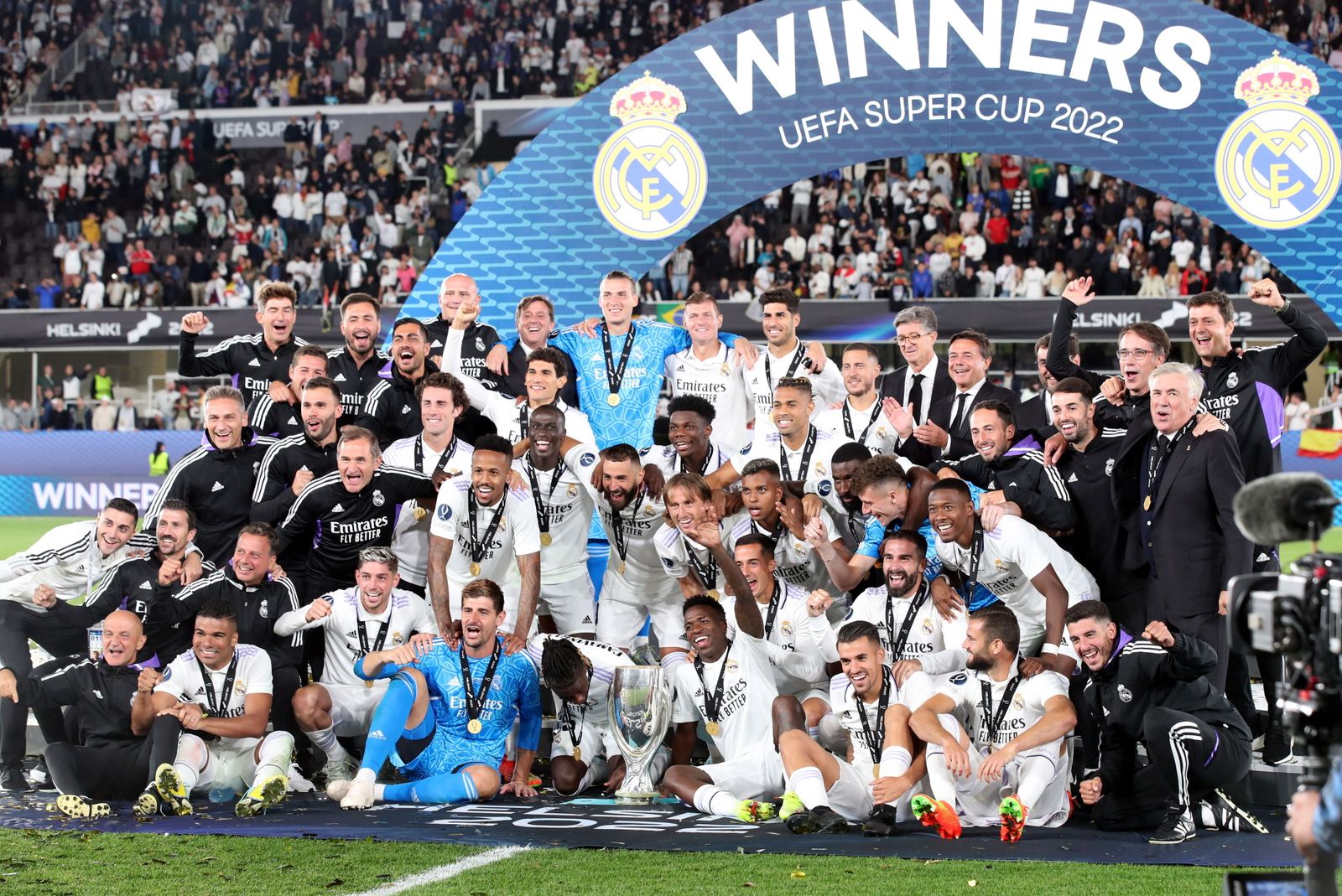 El Real Madrid, con la Supercopa de Europa.