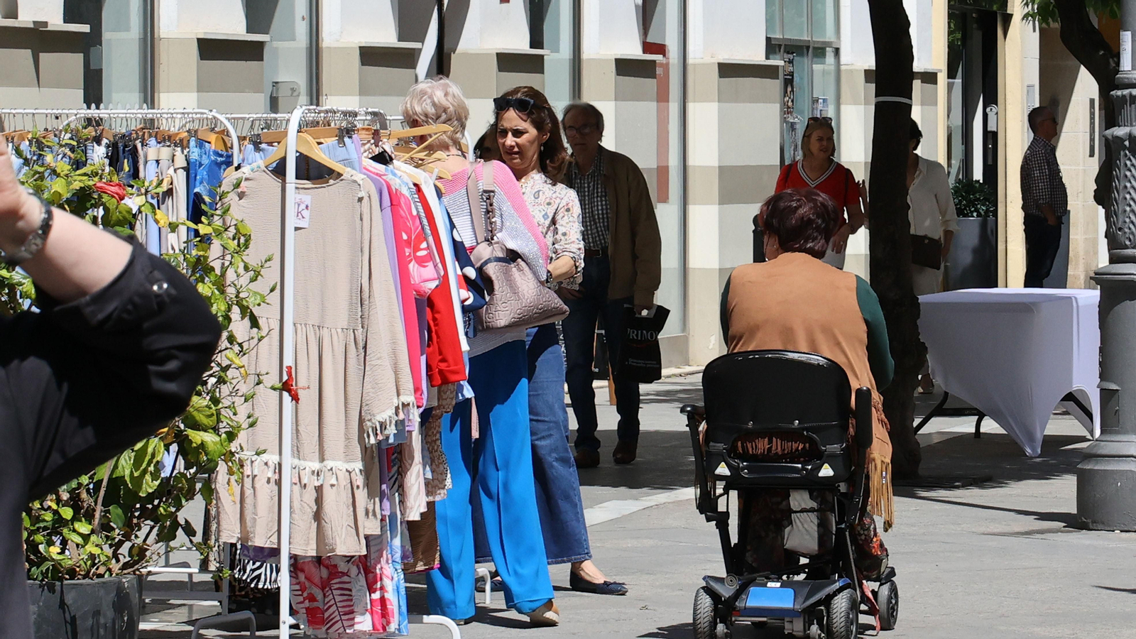 El centro de Jerez lleno este sábado