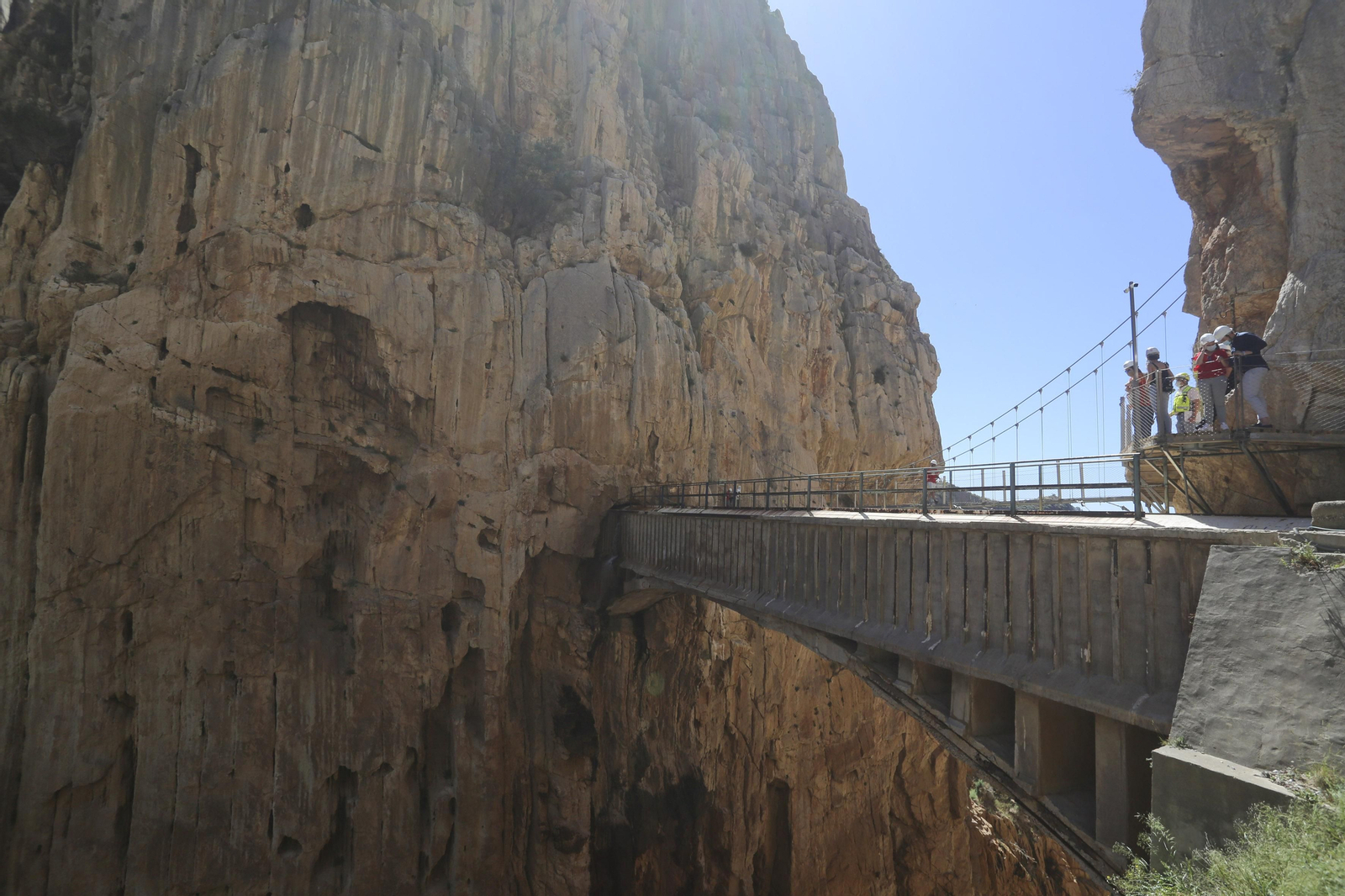 Fotos del Caminito del Rey. Así se extrema la seguridad para su reapertura en el desescalada