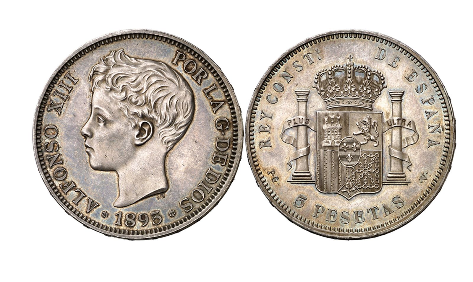 Moneda de plata de 1895