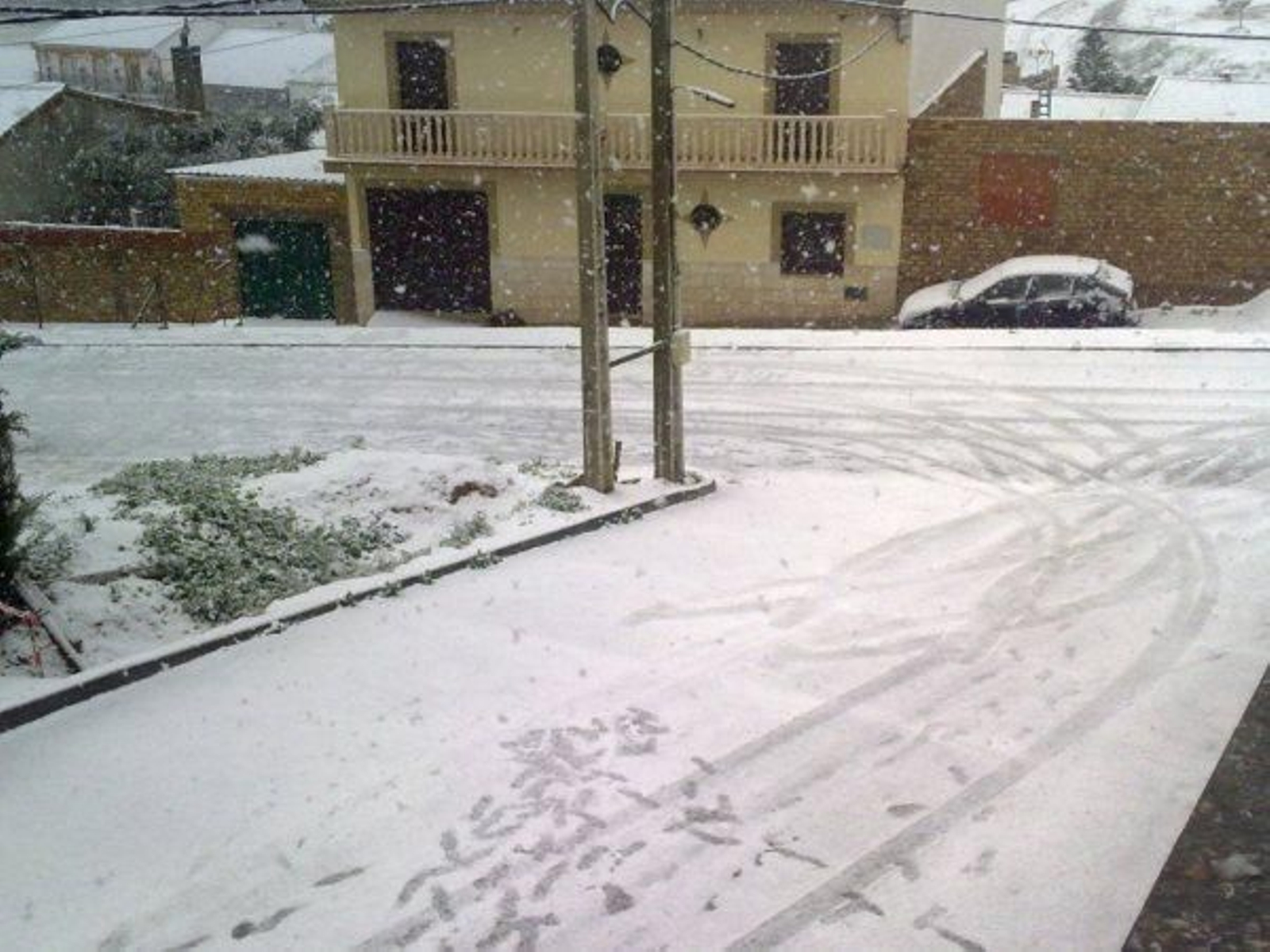 Imagen invernal en El Garrobo.