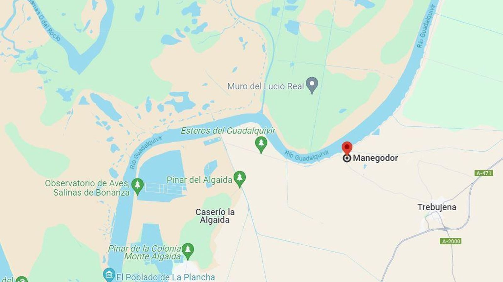 Ubicación de Manegador. Ubicación de Manegador.