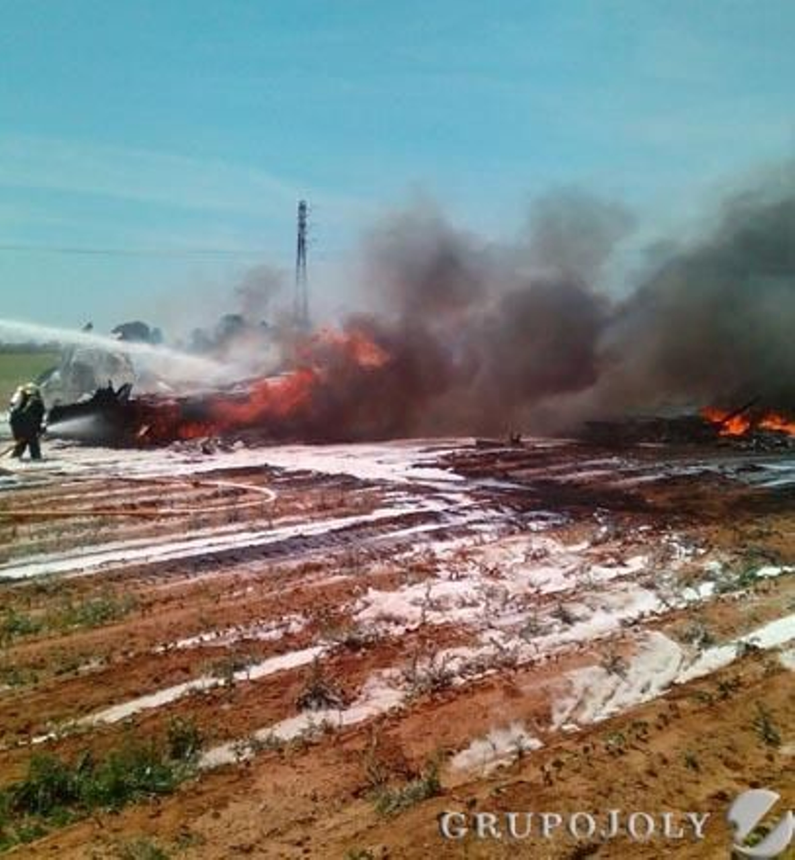 Las imágenes del accidente del A400M