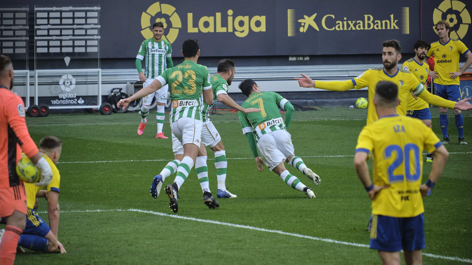 Partido Cádiz CF - Real Betis. Partido Cádiz CF - Real Betis.