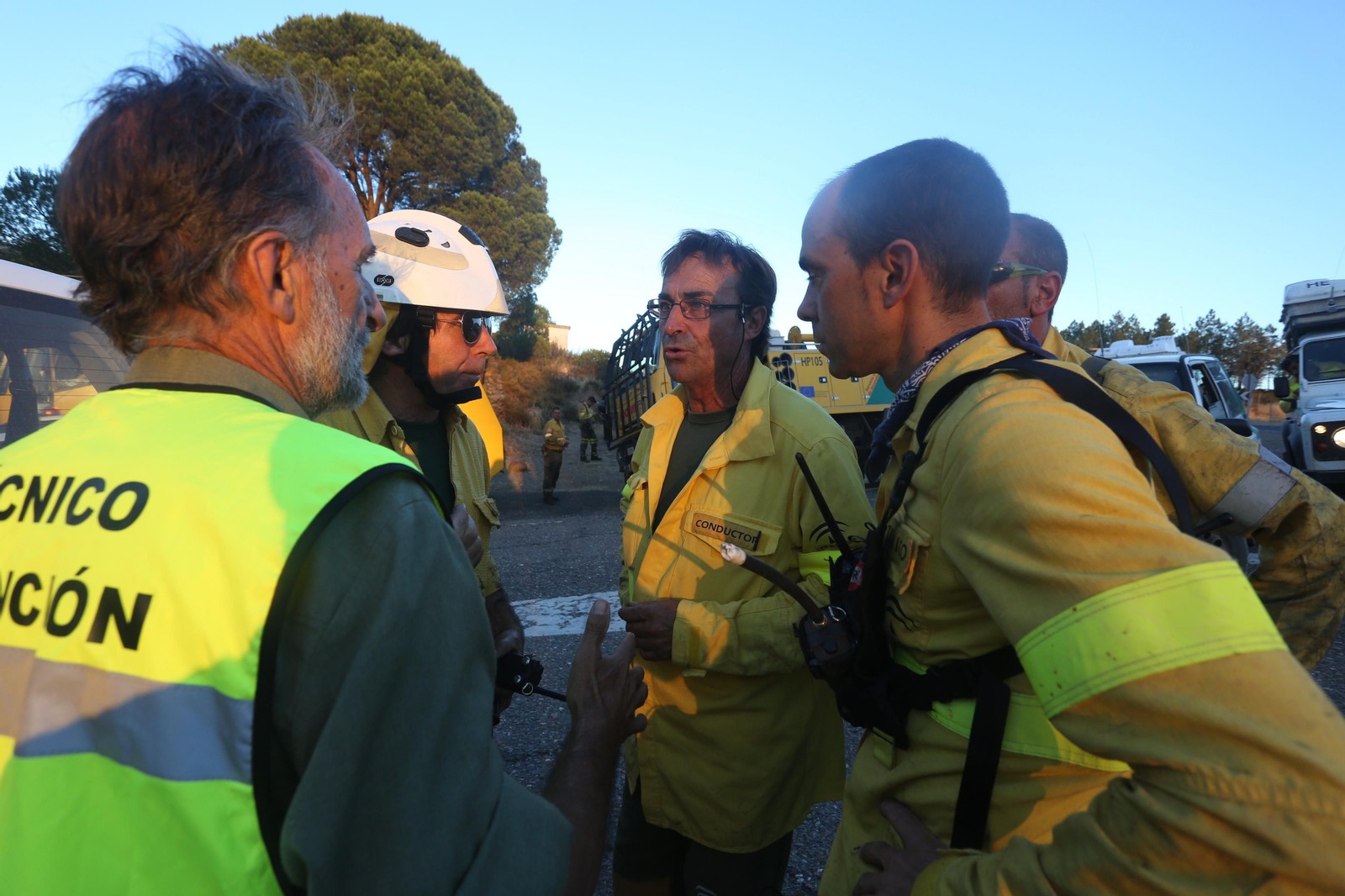 El incendio de Riotinto en imágenes