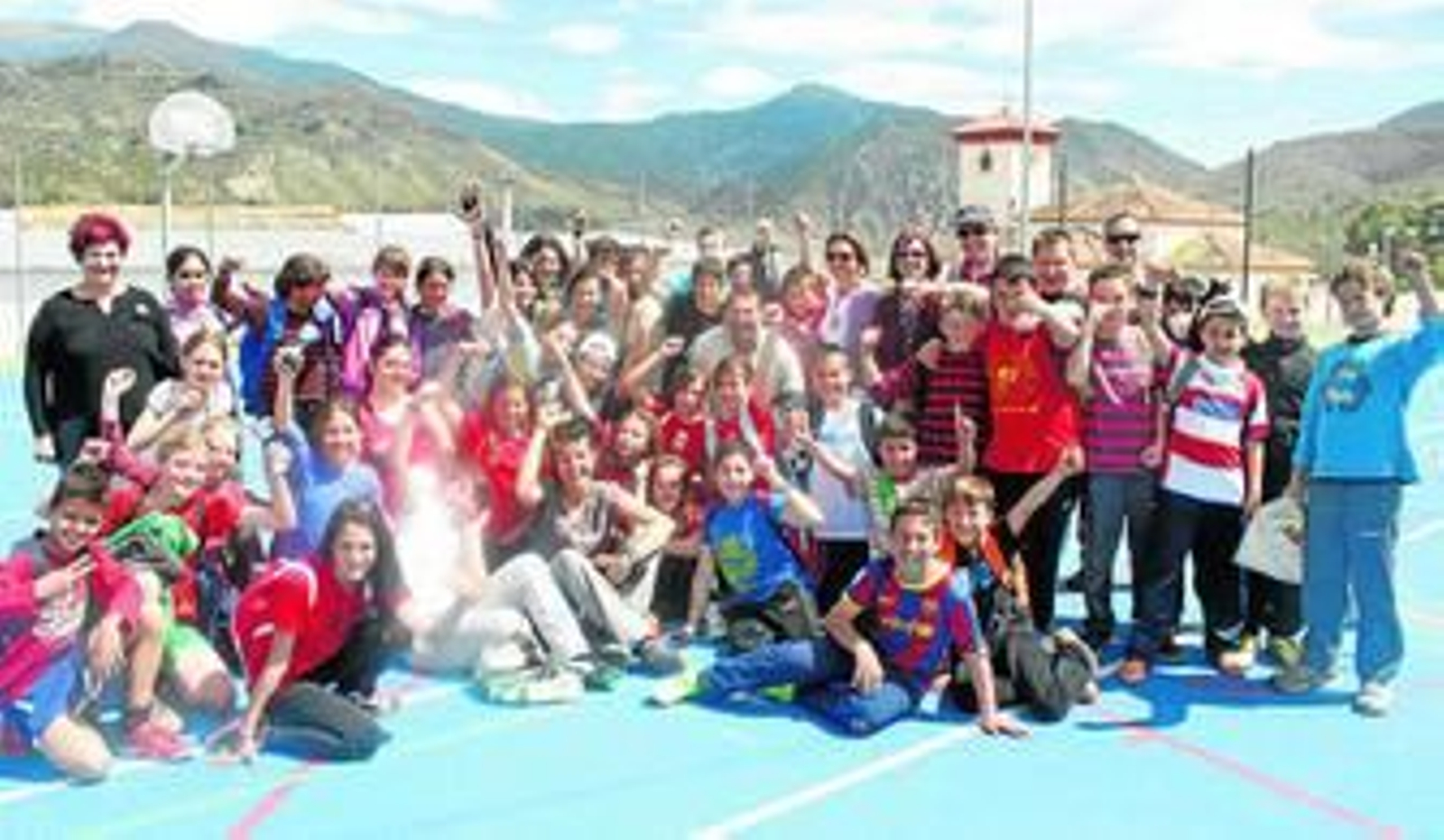 Alumnos clasificados del CEIP San José de Calasanz, de Órgiva.