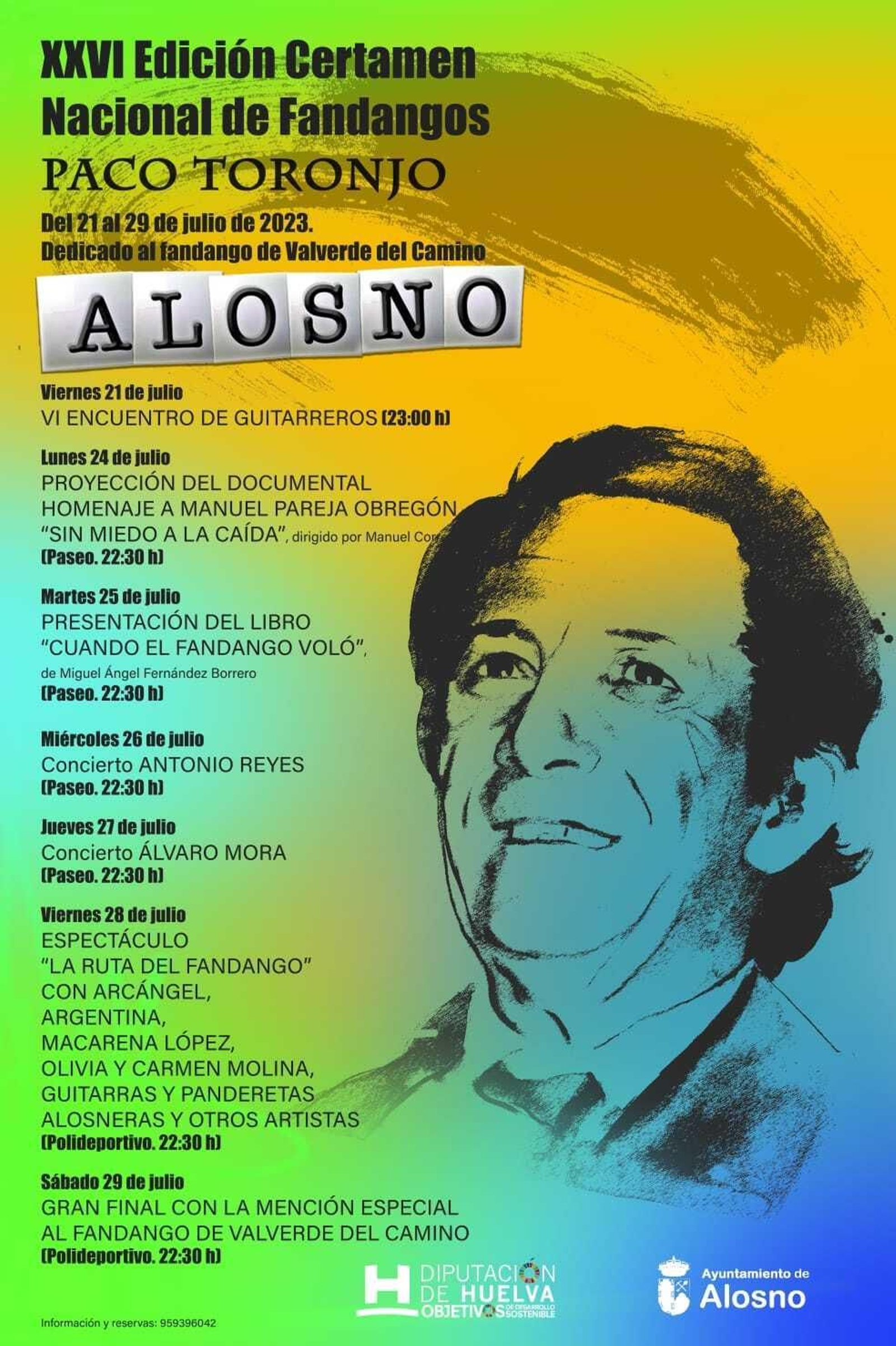 Cartel XXVI Edición Certamen Nacional de Fandangos 'Paco Toronjo'