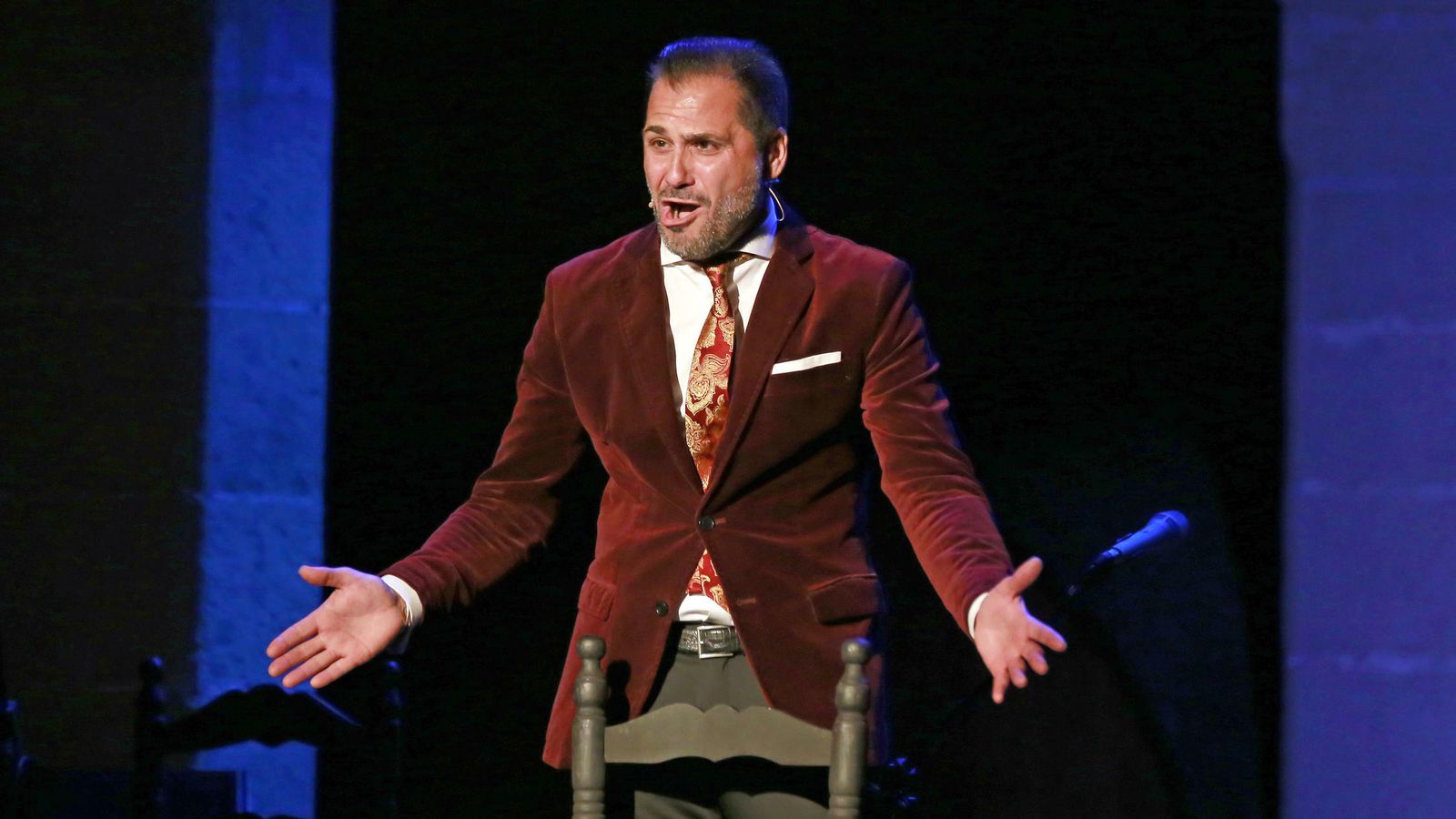 David Carpio, durante su actuación.