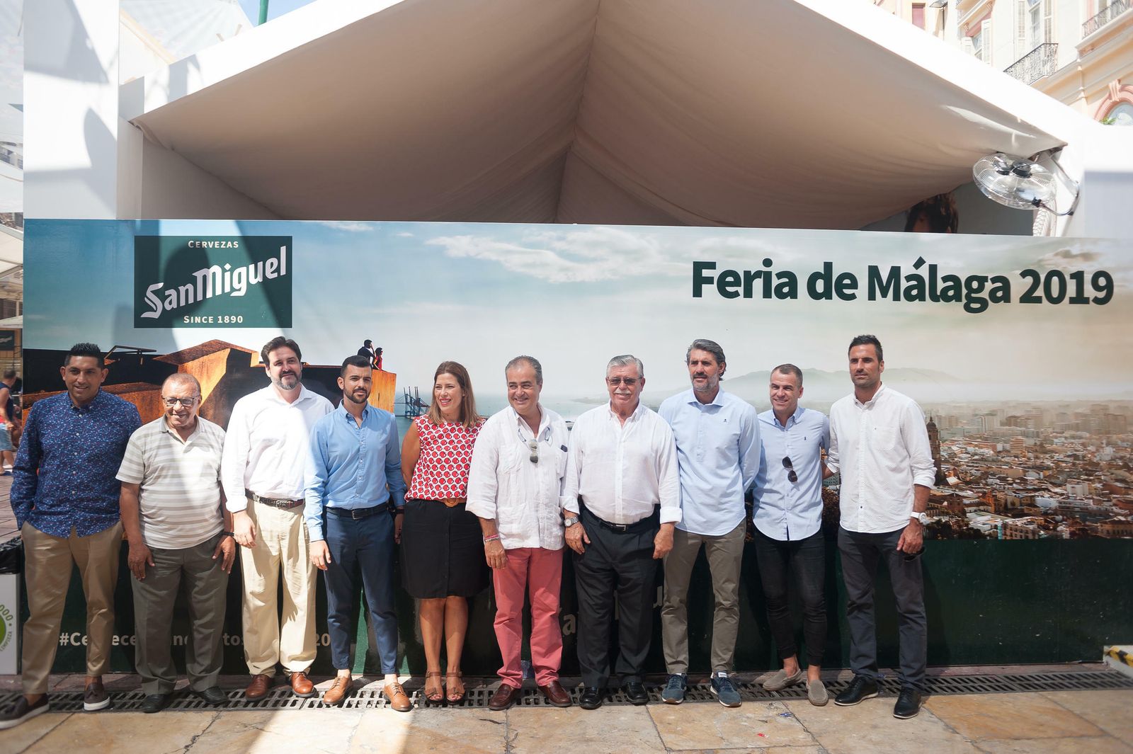 Las fotos de la visita del Málaga CF a la Feria