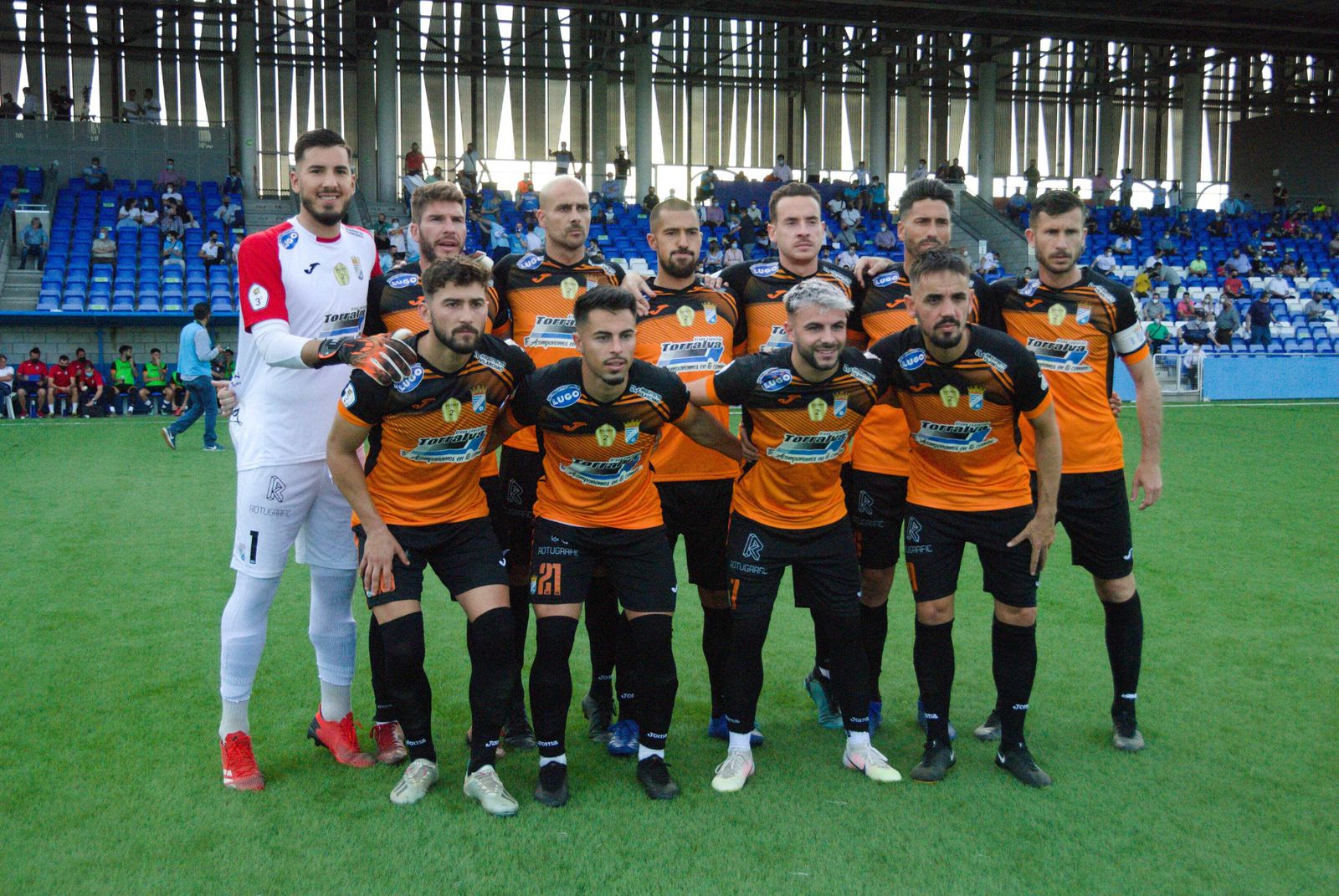 Formación inicial que ha presentado el Xerez CD en su partido ante el Ciudad de Lucena.