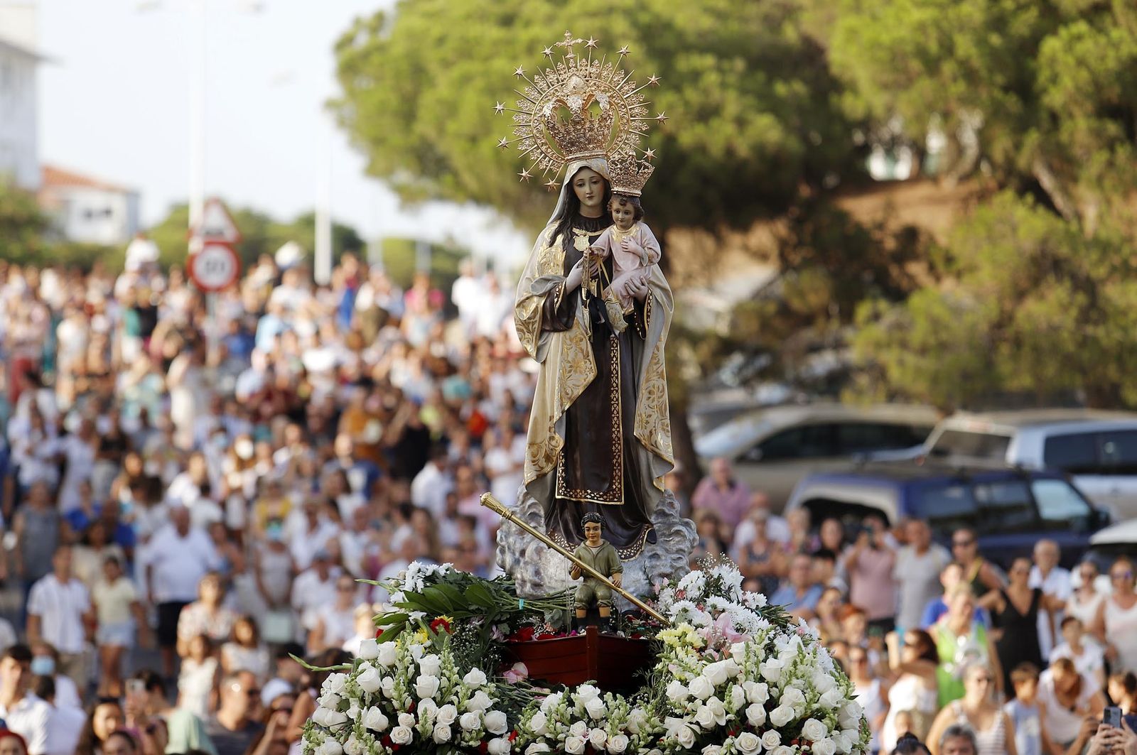 Imágenes de la procesión de la Virgen del Carmen en Punta Umbría