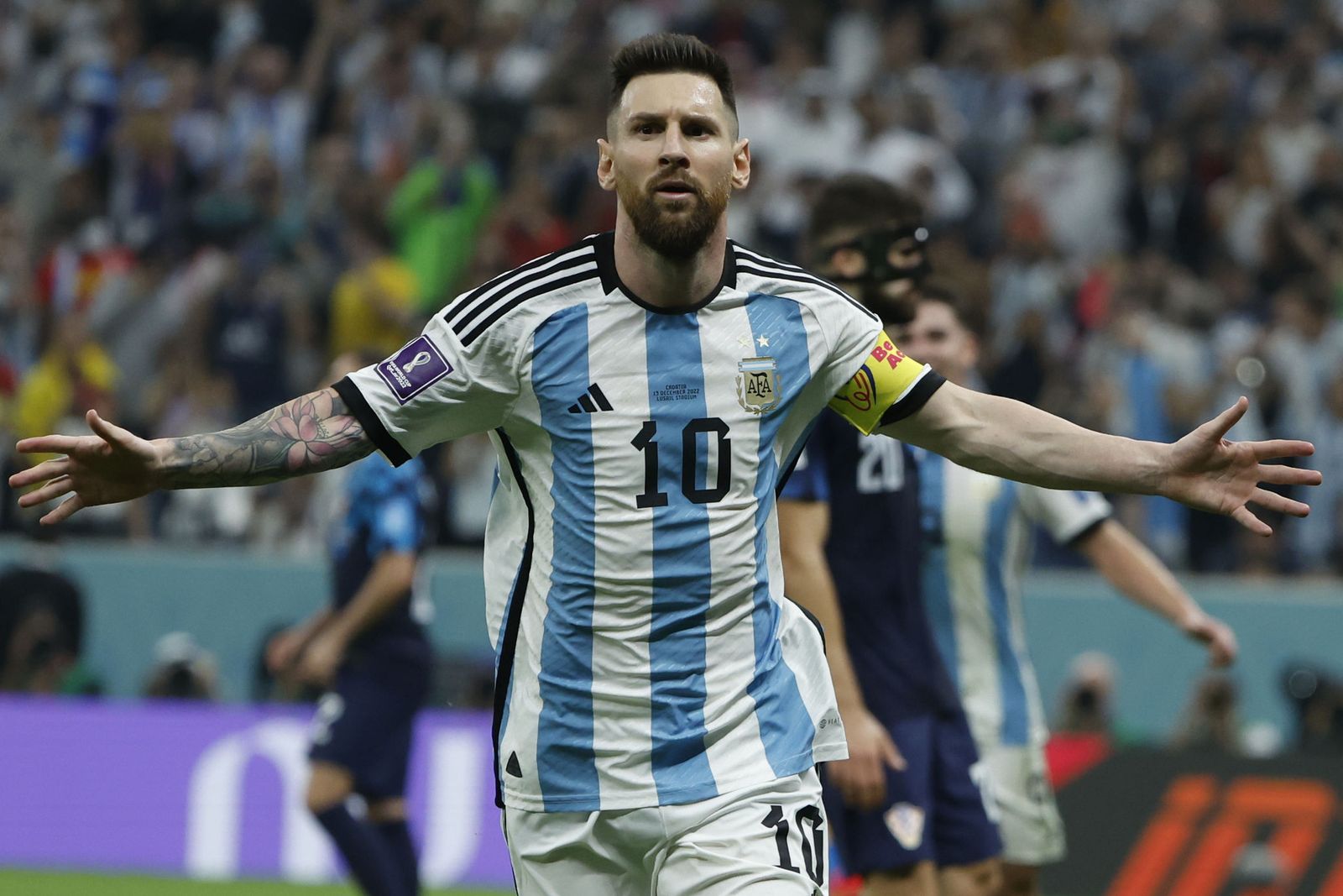 Las fotos de Messi contra Croacia