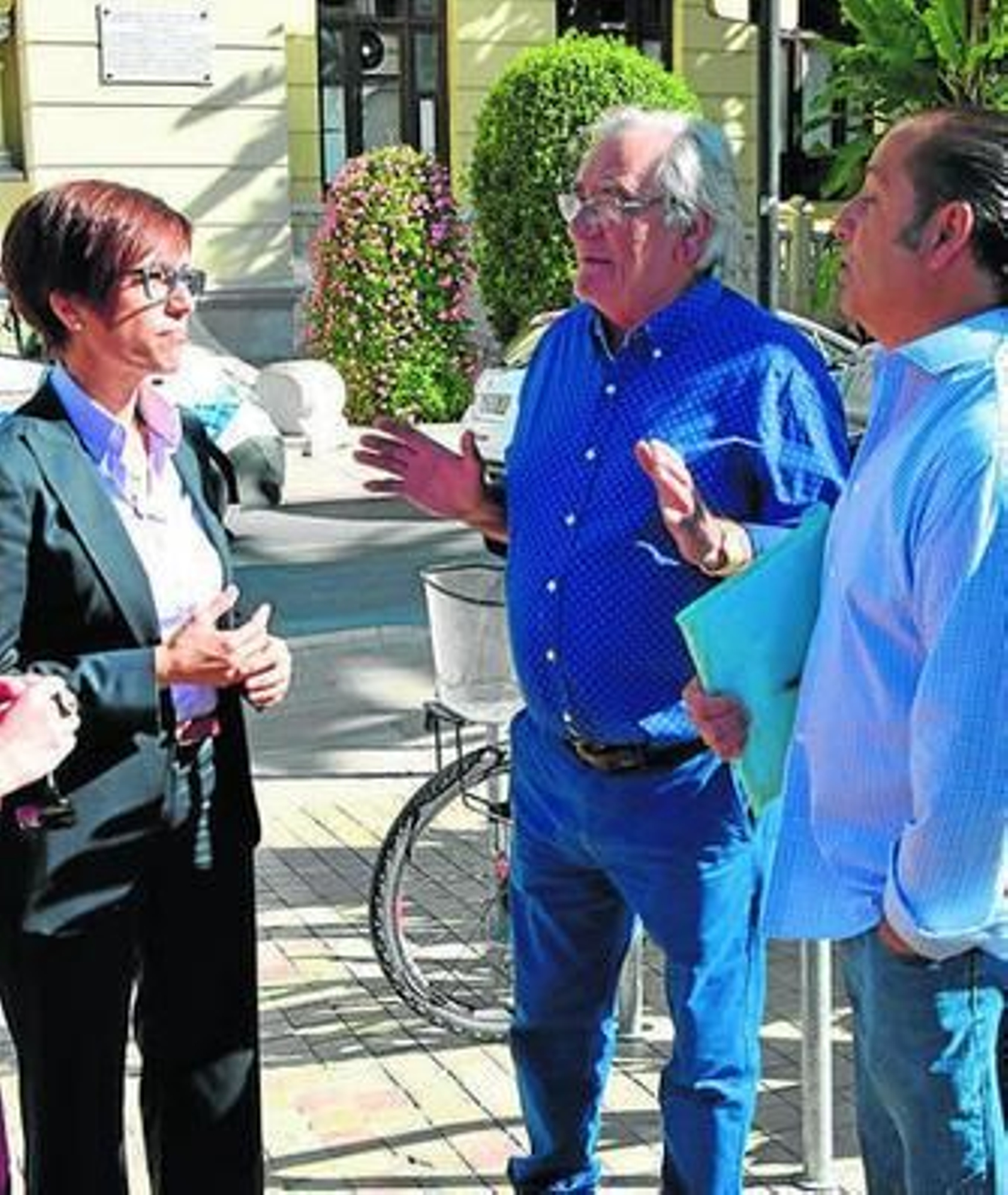 Los cocheros se reunieron con la portavoz socialista María Gámez.