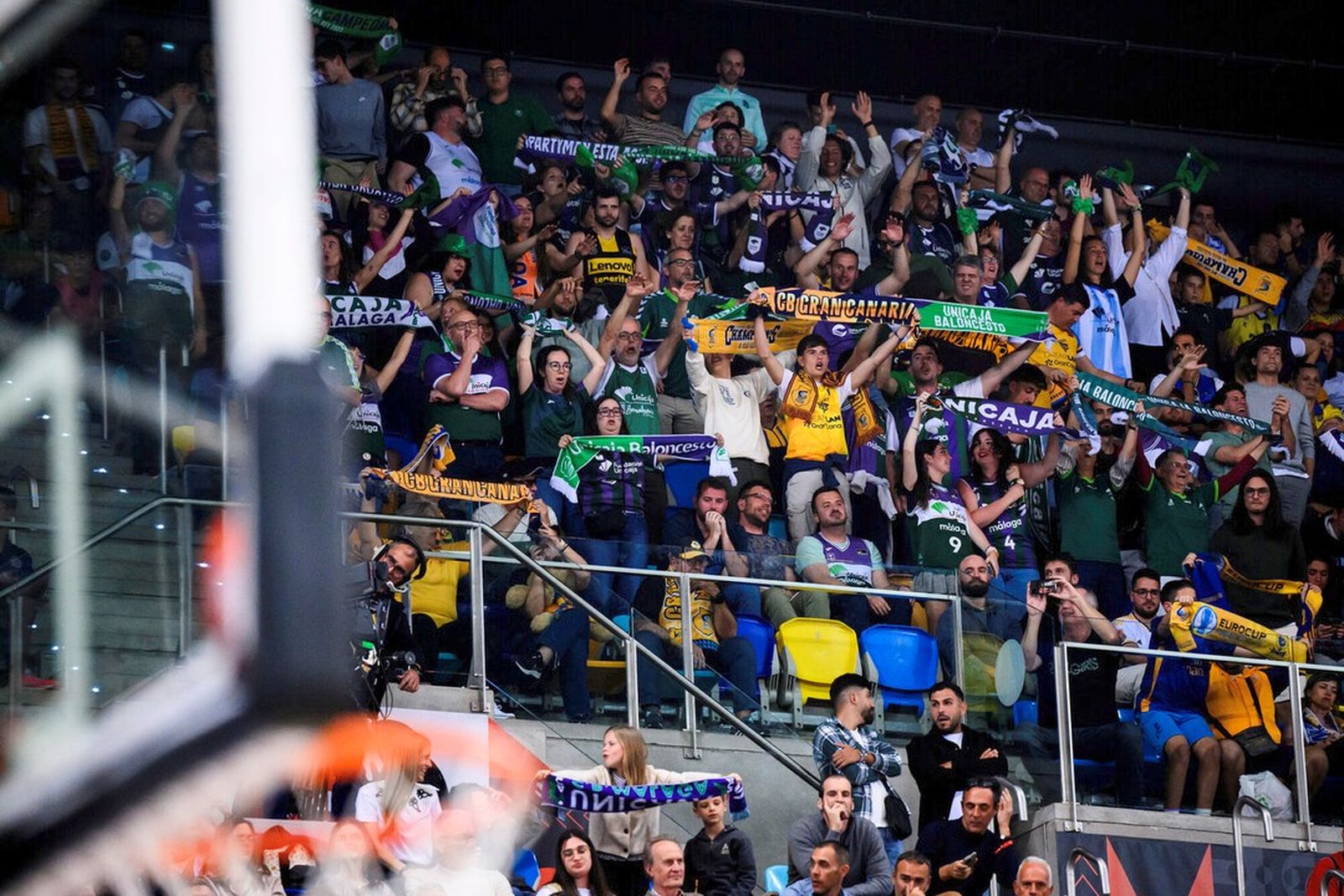 Aficionados del Unicaja, el año pasado.