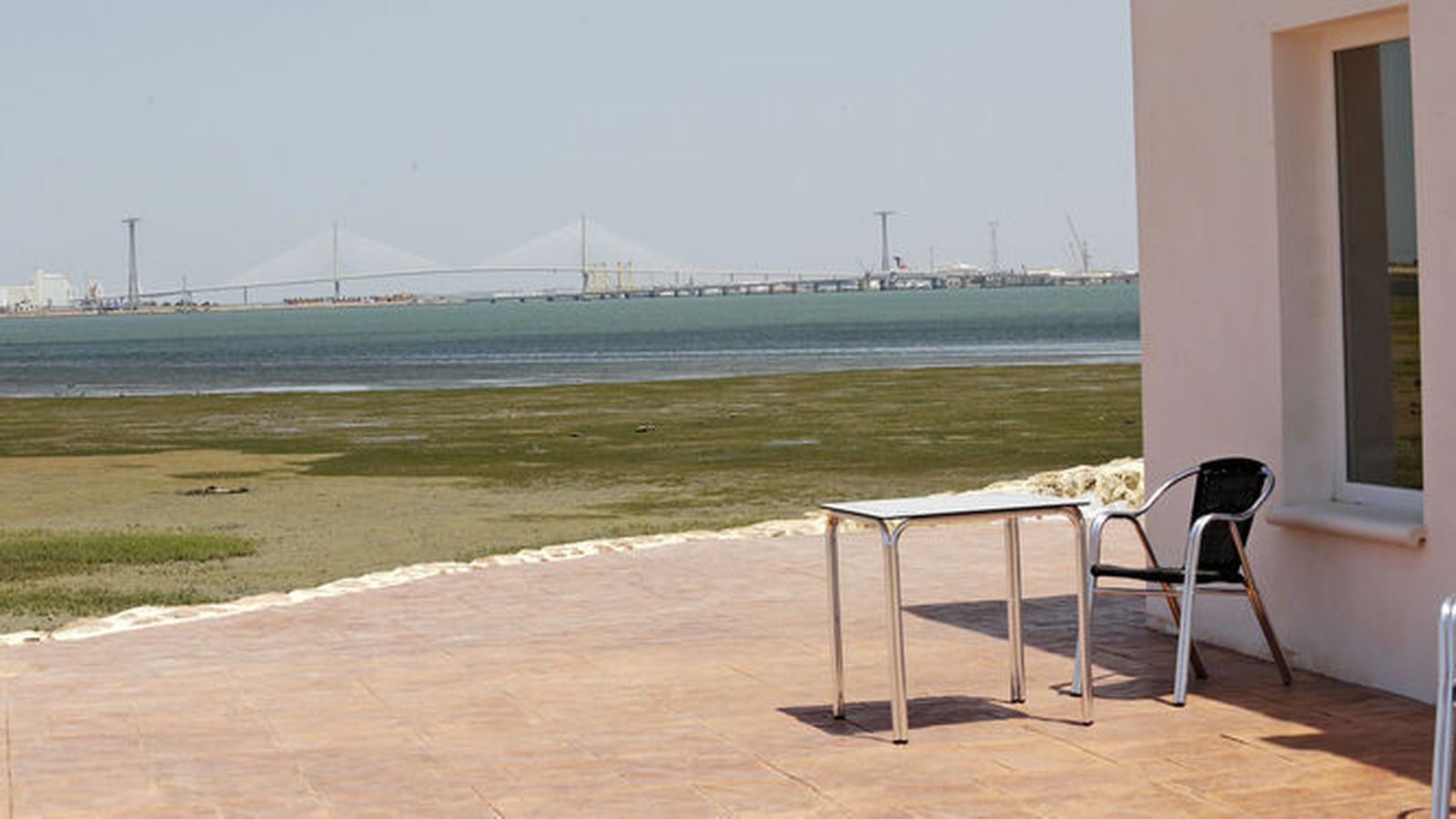 Las vistas desde la cafetería de Marambay.