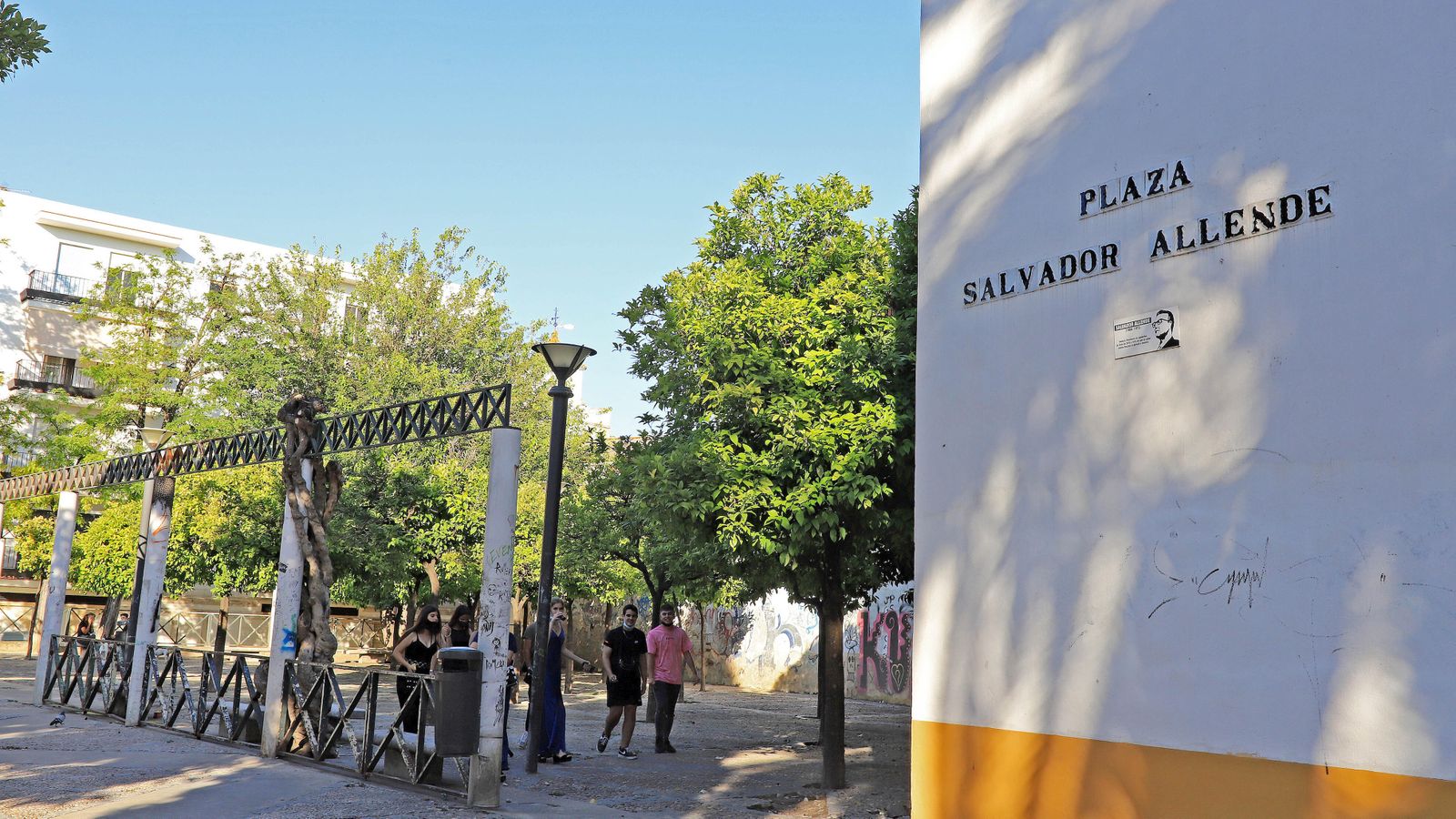 Imagen de la plaza Salvador Allende