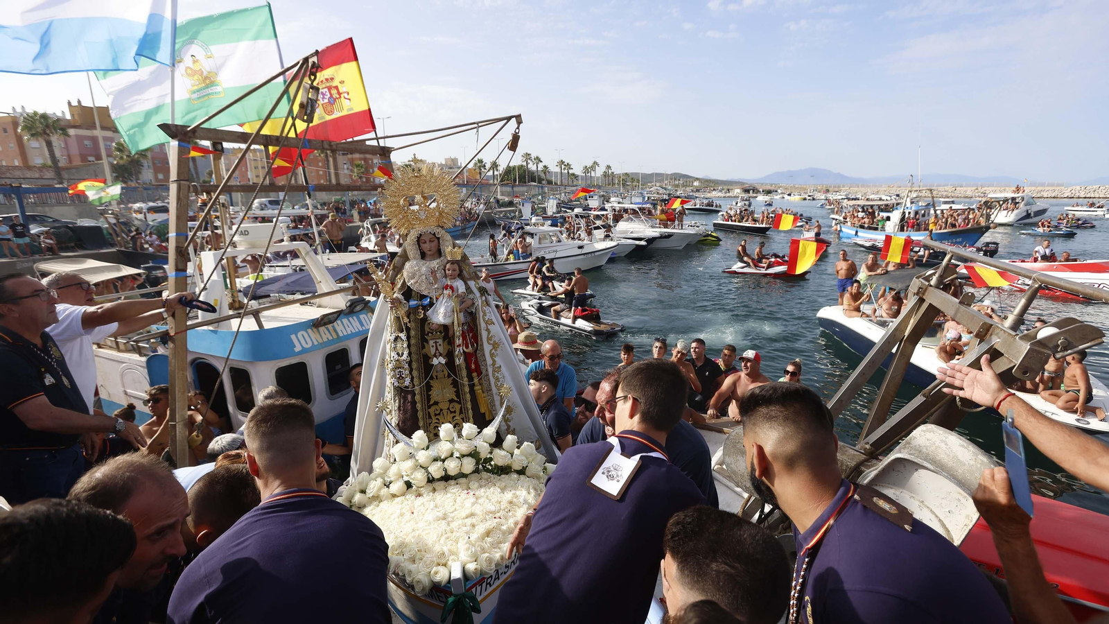 La procesión de la Virgen del Carmen de 2023.