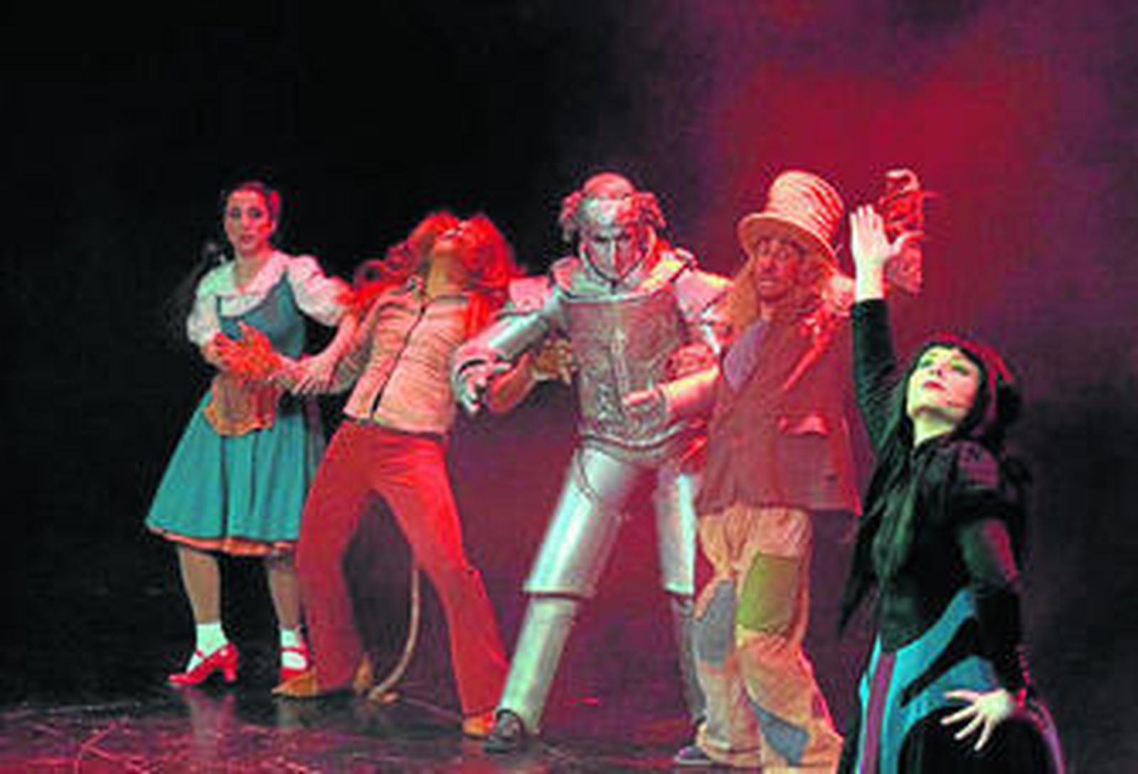 Los protagonistas del musical 'Mago de Oz' en el Maestro Padilla.