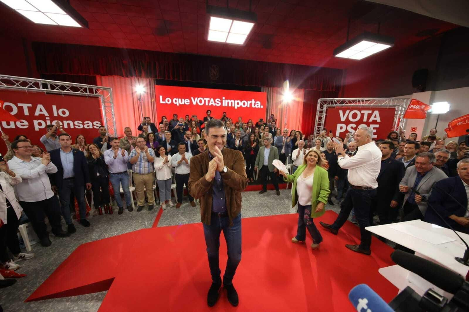 Pedro Sánchez, durante el acto celebrado este martes en el Club Nazaret.