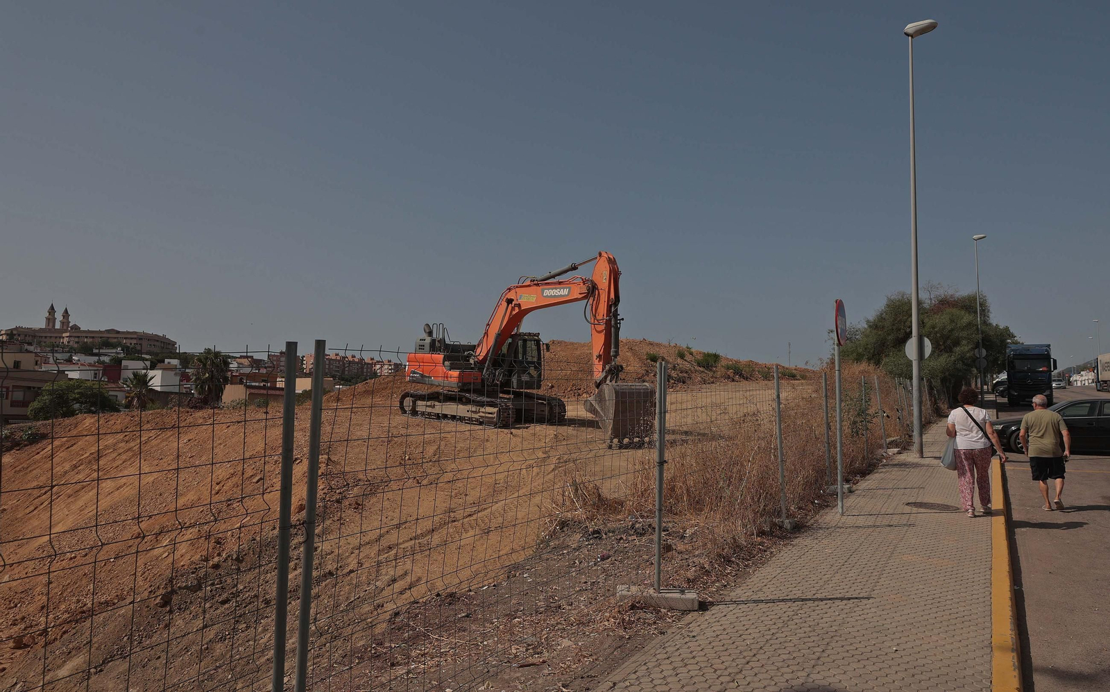 Fotos de las obras del Acceso Sur a Algeciras en La Juliana
