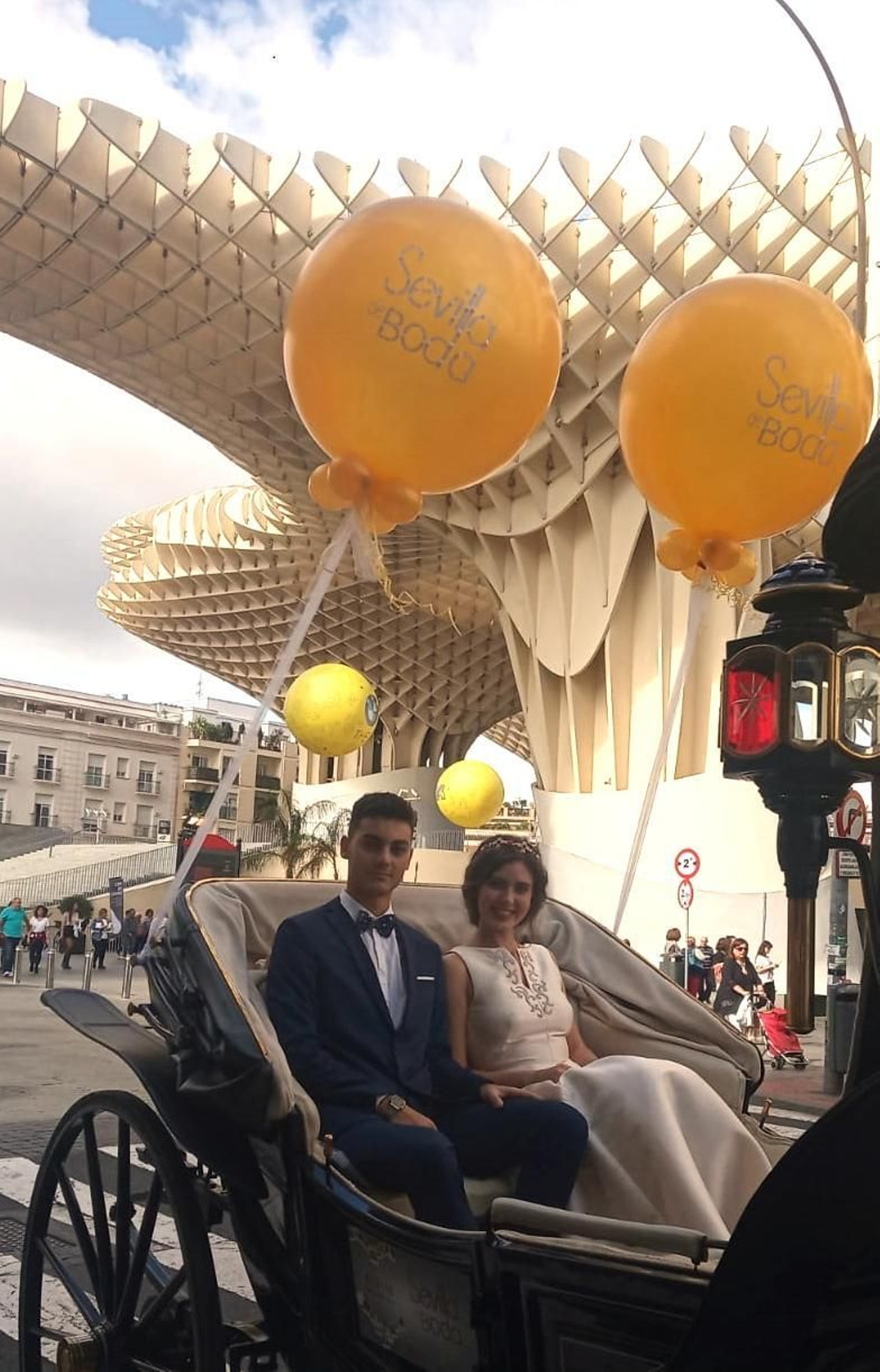 Estos días se celebra la promoción de Sevilla de Boda en el centro de Sevilla.