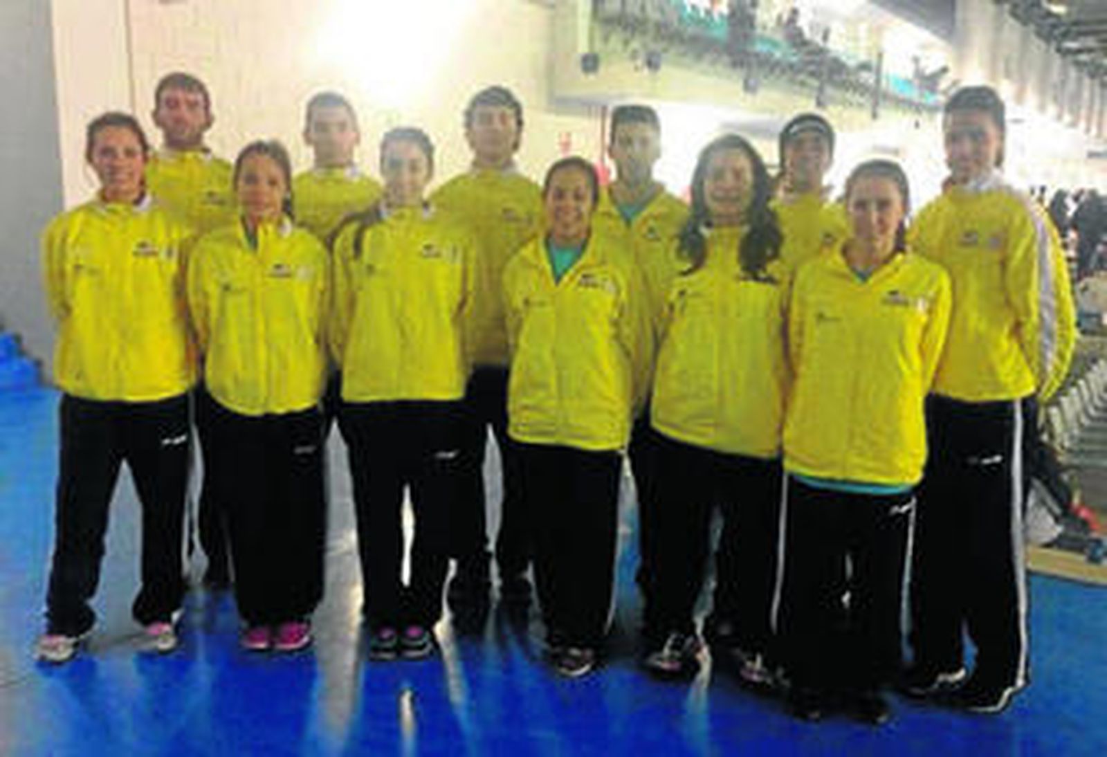 El equipo del Bahía de Algeciras, ayer en Antequera.