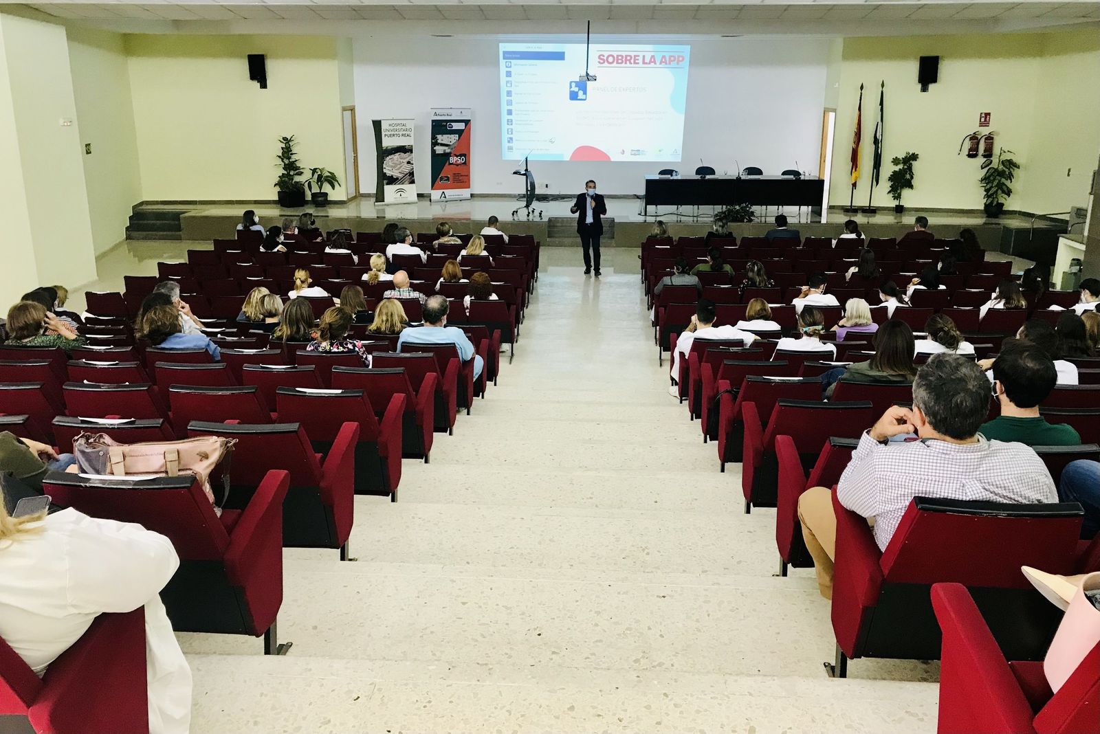 Presentación de 'Cuidaven' en el Hospital Universitario de Puerto Real.